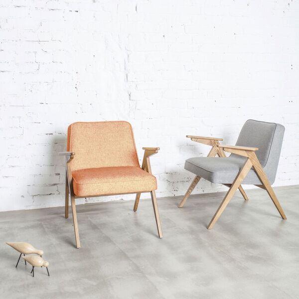 fauteuil bunny _ 366 concept _ fauteuil pieds compas_loft mandarine_ slavia vintage