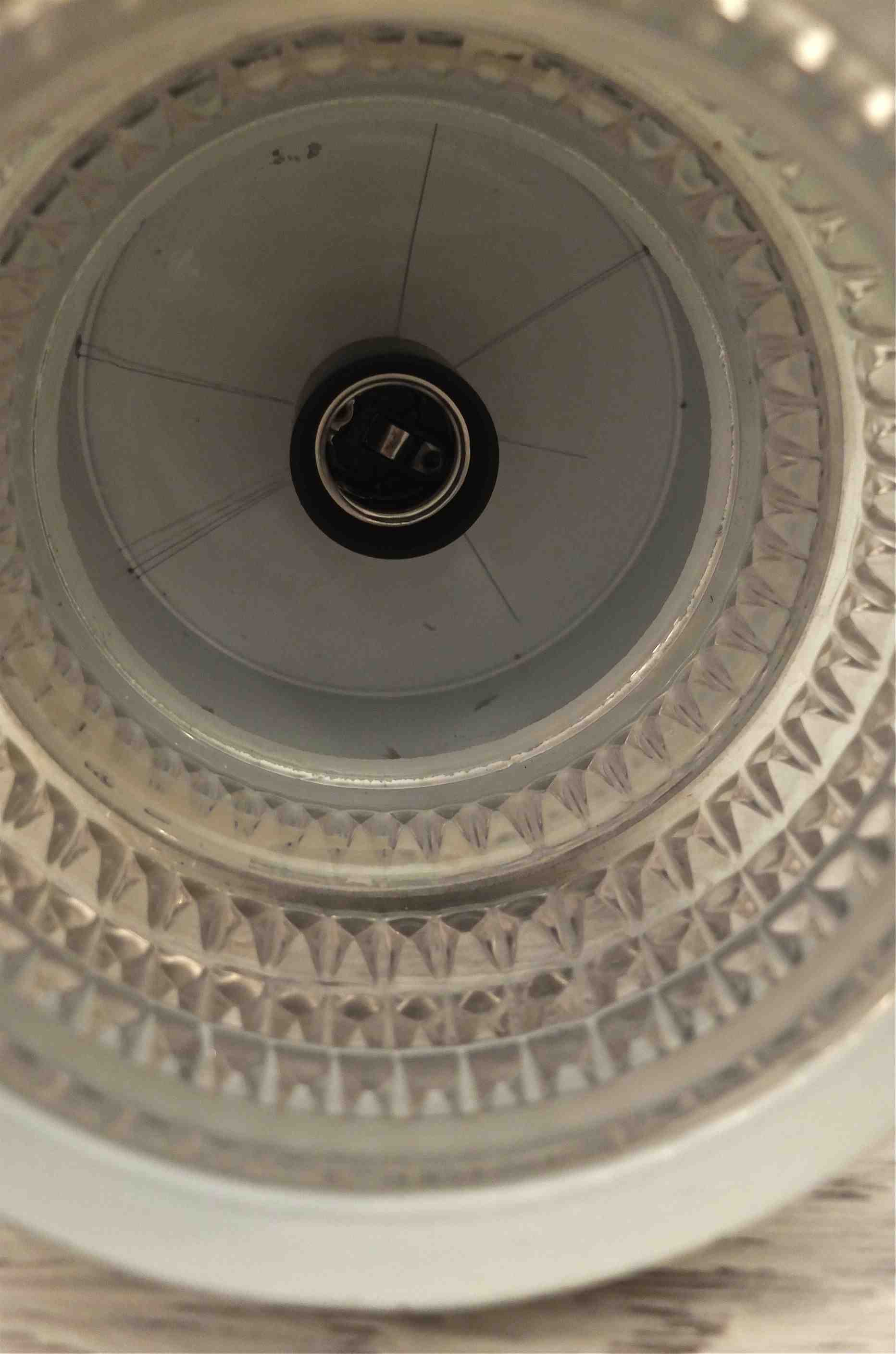 Slavia Vintage suspension dorée des années 70  modèle Golden intérieur