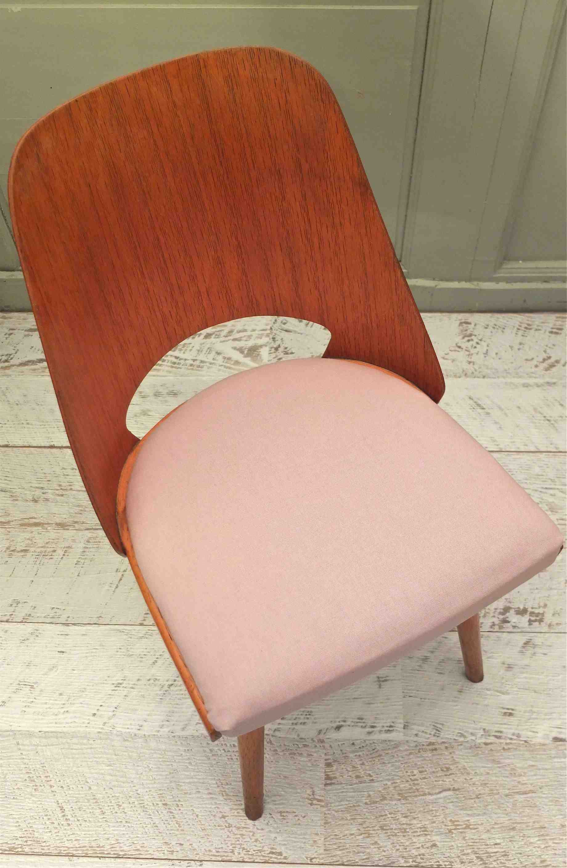 chaise en bois courbe annees 60 vintage "Bentwood2" Slavia vintage 