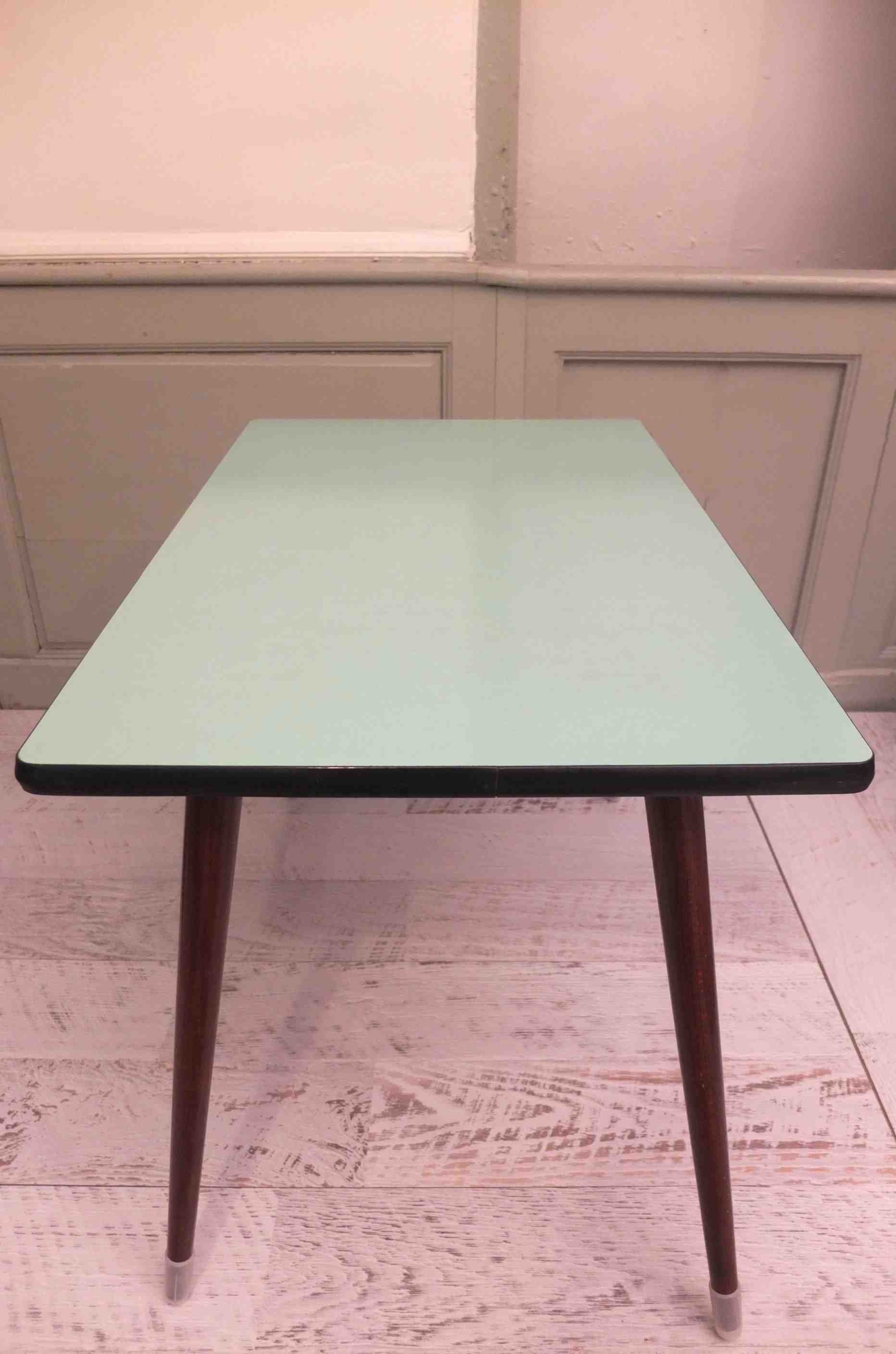 Slavia vintage table vintage des années 60 modèle "Blue lagoon" 