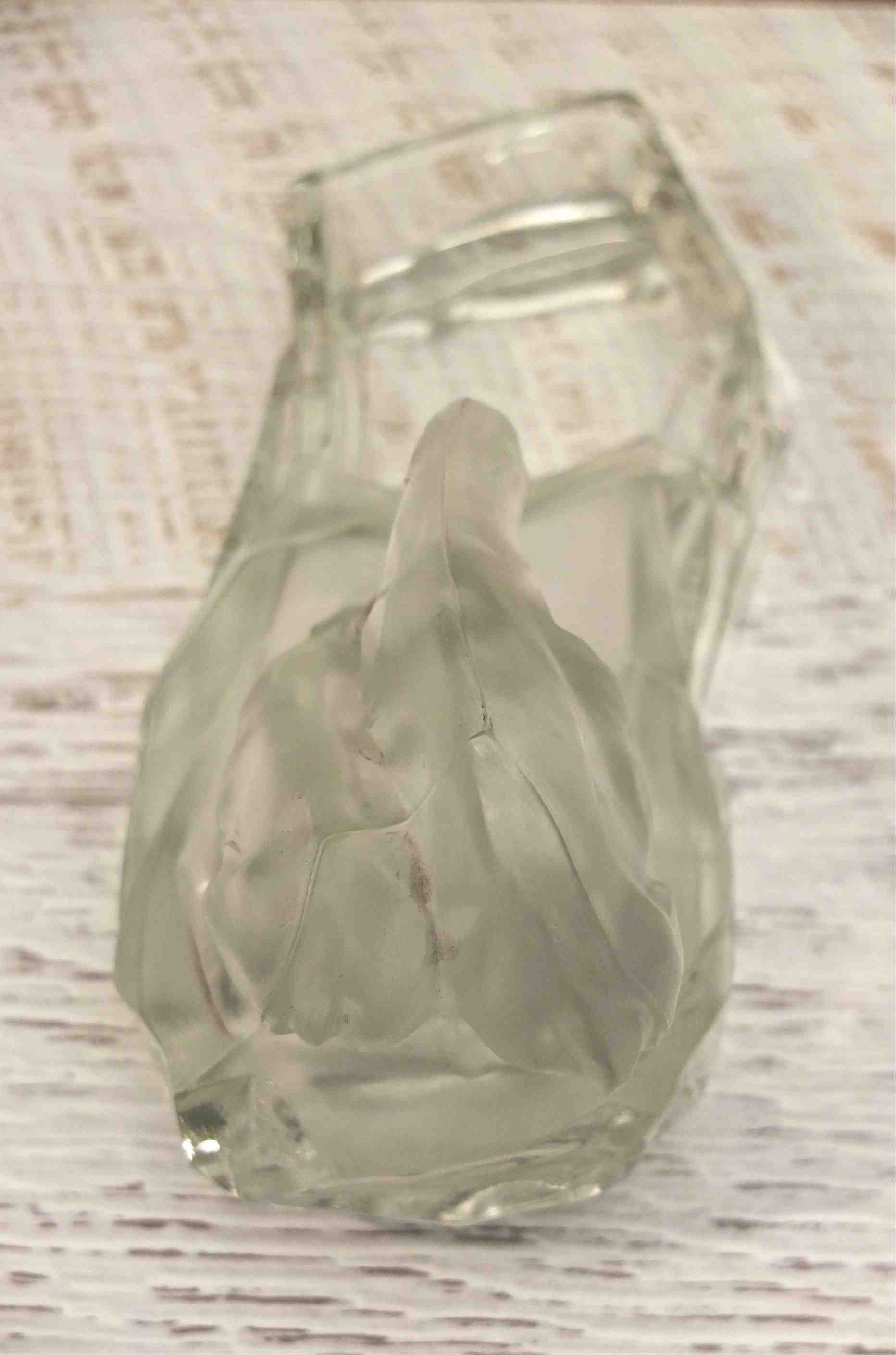 Slavia Vintage ours polaire en verre  "Arctique" lignes Art Déco 