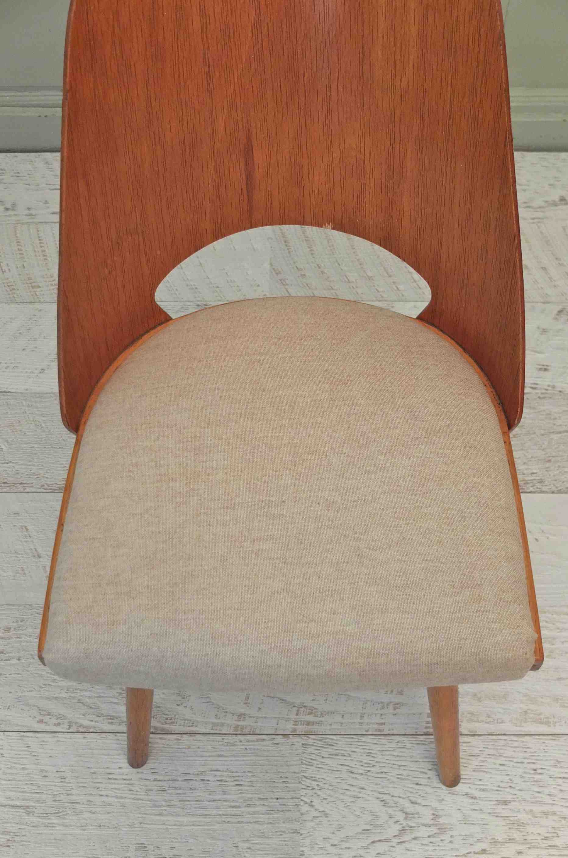Chaise TON Thonet dossier en bois courbé  Baumann Arco III Slavia Vintage 1
