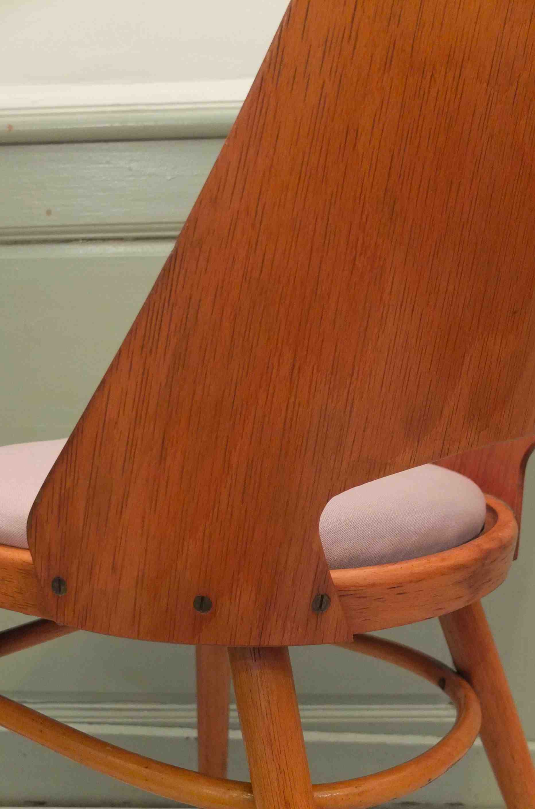 chaise en bois courbe annees 60 vintage "Bentwood2" Slavia vintage 98
