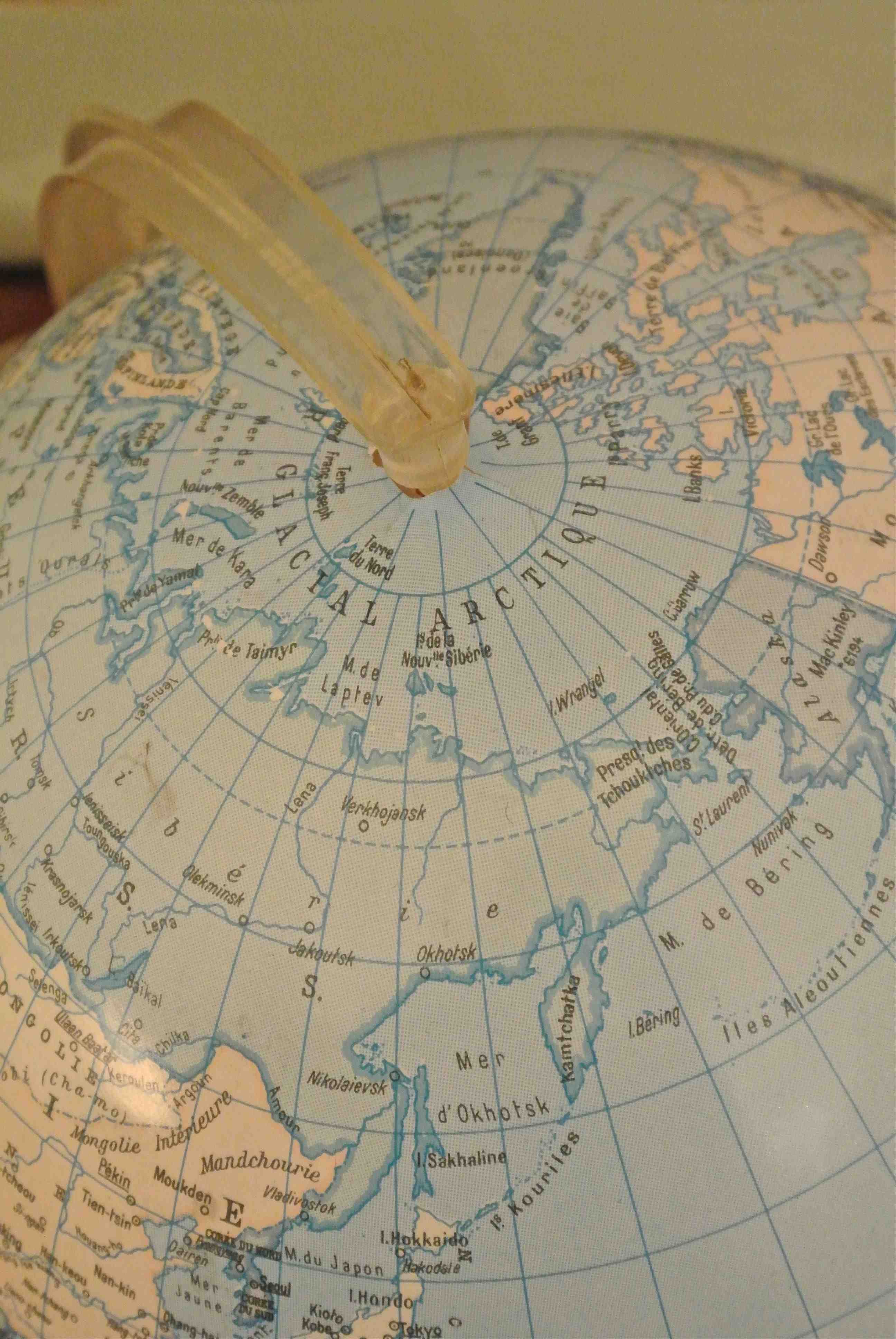 Slavia Vintage mappe monde lumineux Howard