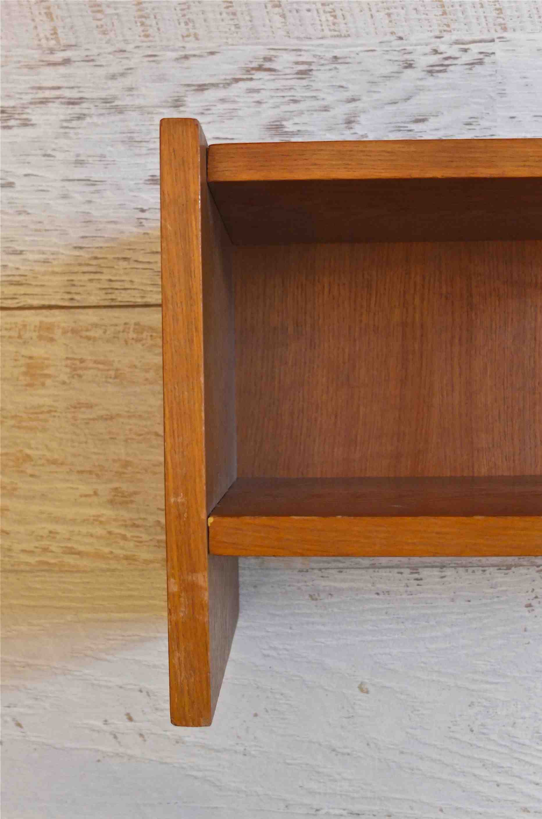 Slavia Vintage etagere en bois vintage de style moderniste "Architectural" 7