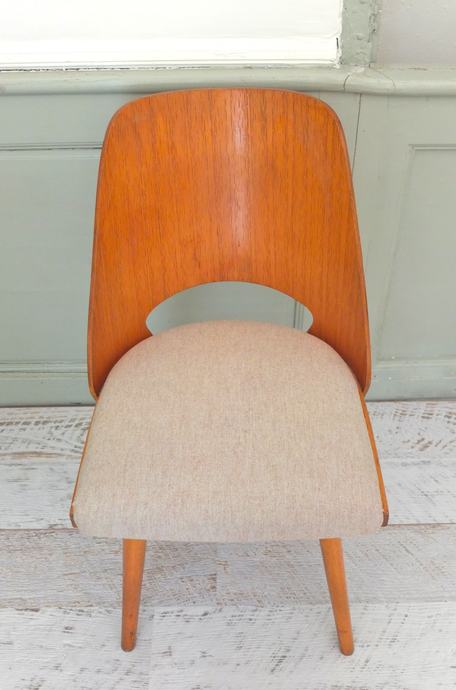 chaise Ton en bois courbe Arco 4 Slavia Vintage 