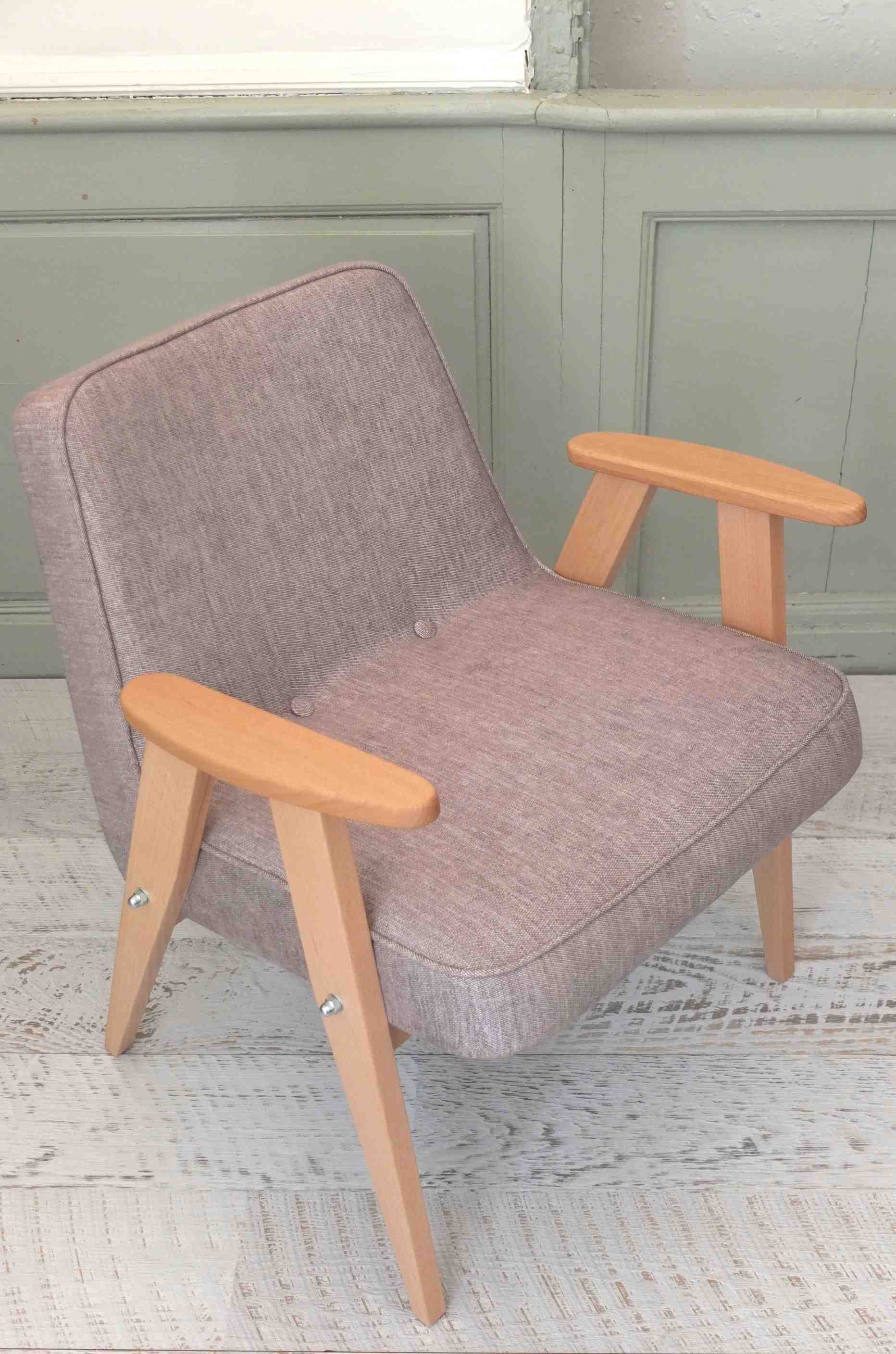 fauteuil 366 Jozef Chierowski 366 concept design polonais slavia vintage 1