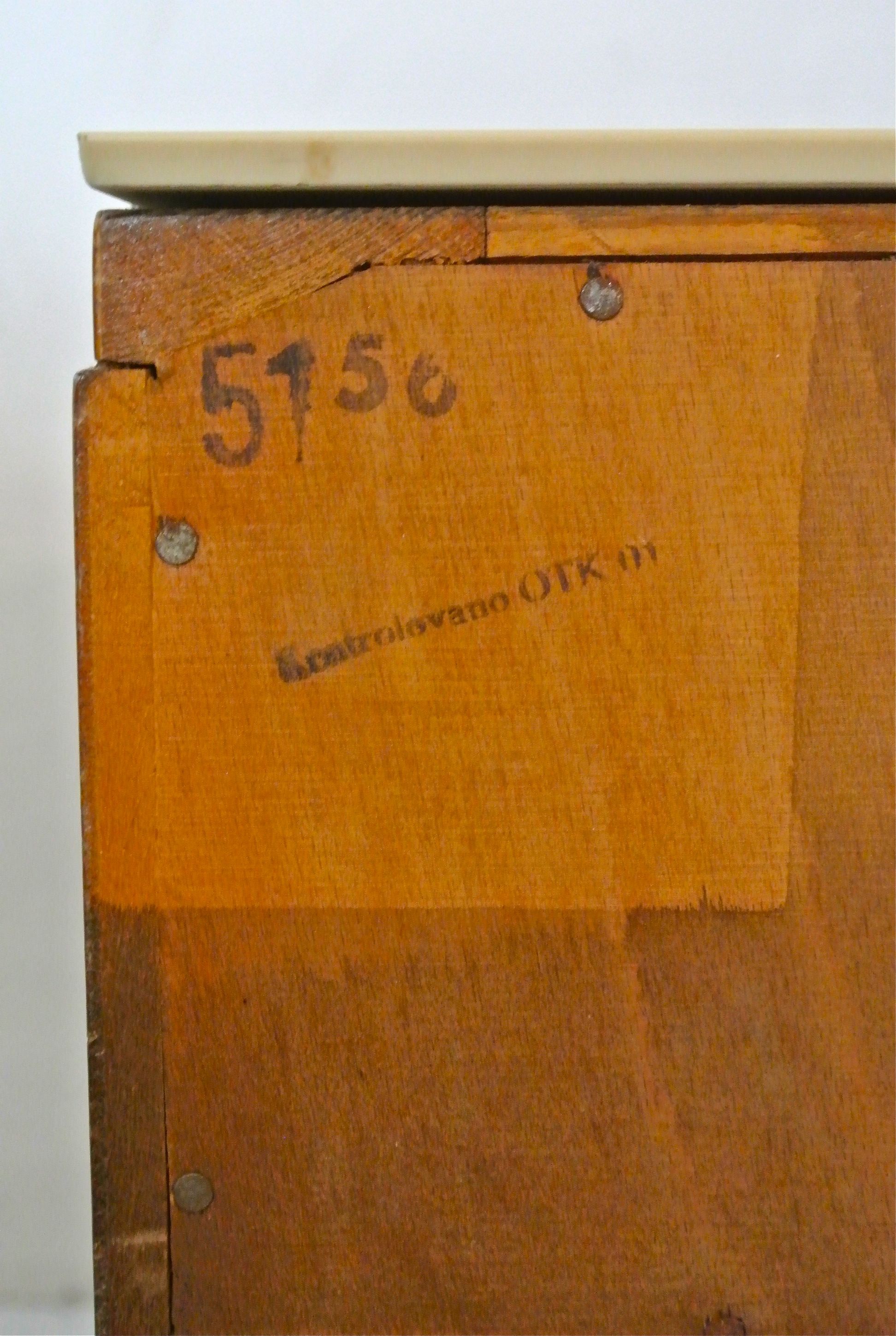Slavia Vintage inscription table de chevet de style art déco modèle "Mildred"