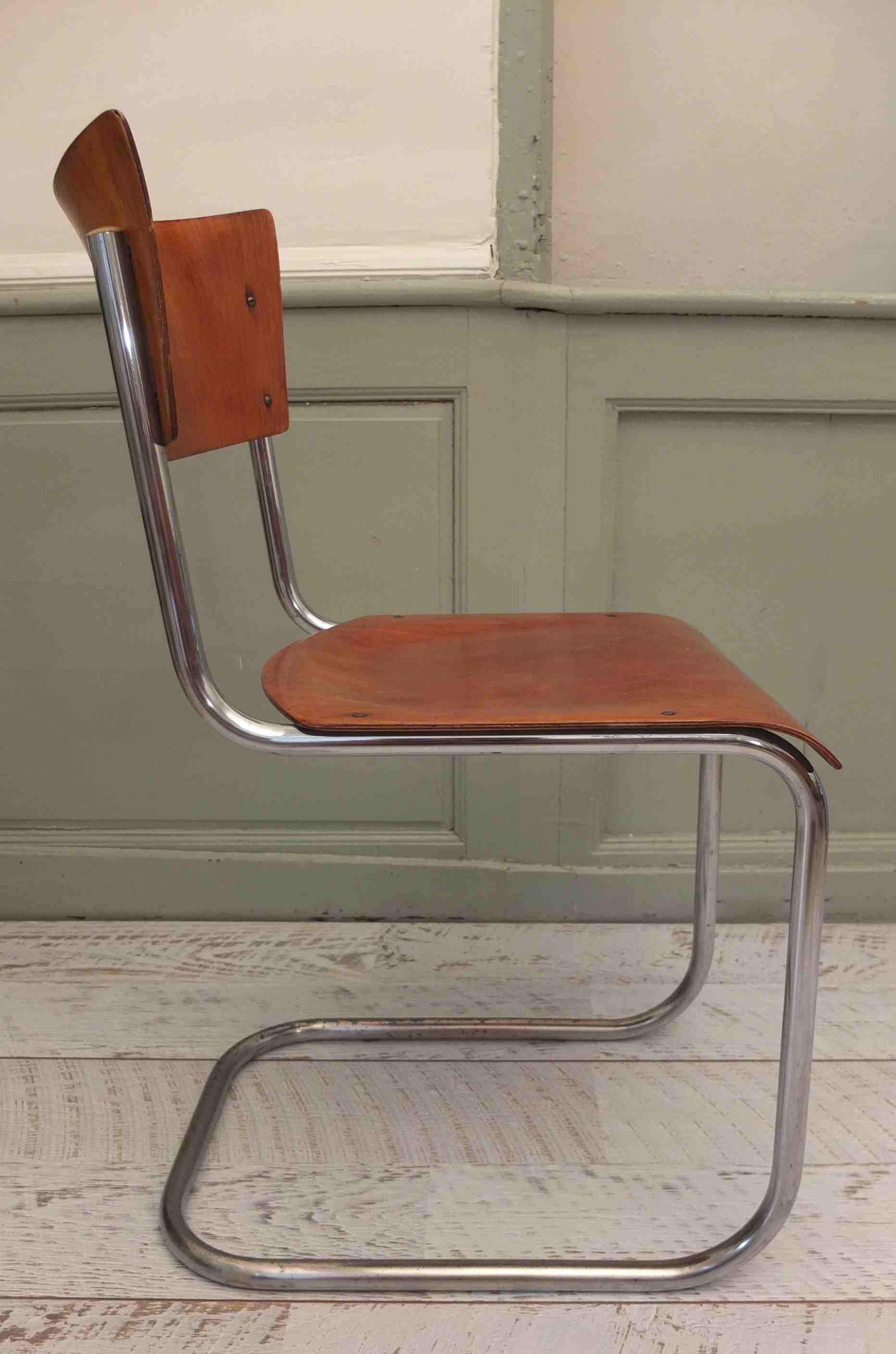 Slavia vintage chaise Thonet "Mart Stam"