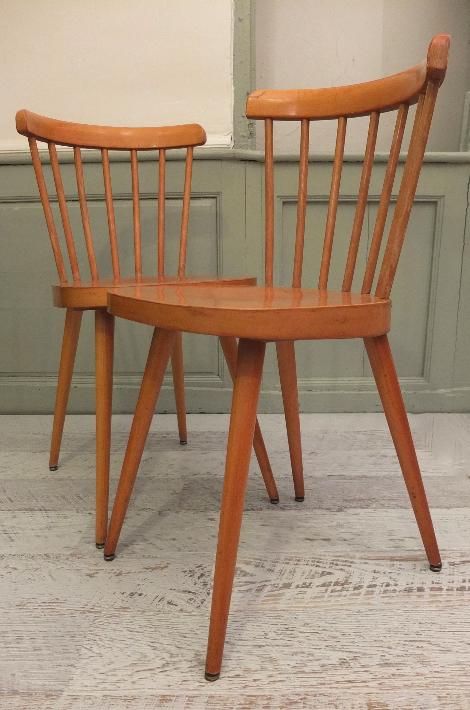 Slavia Vintage chaises à barreaux de style scandinave "Big Sur"
