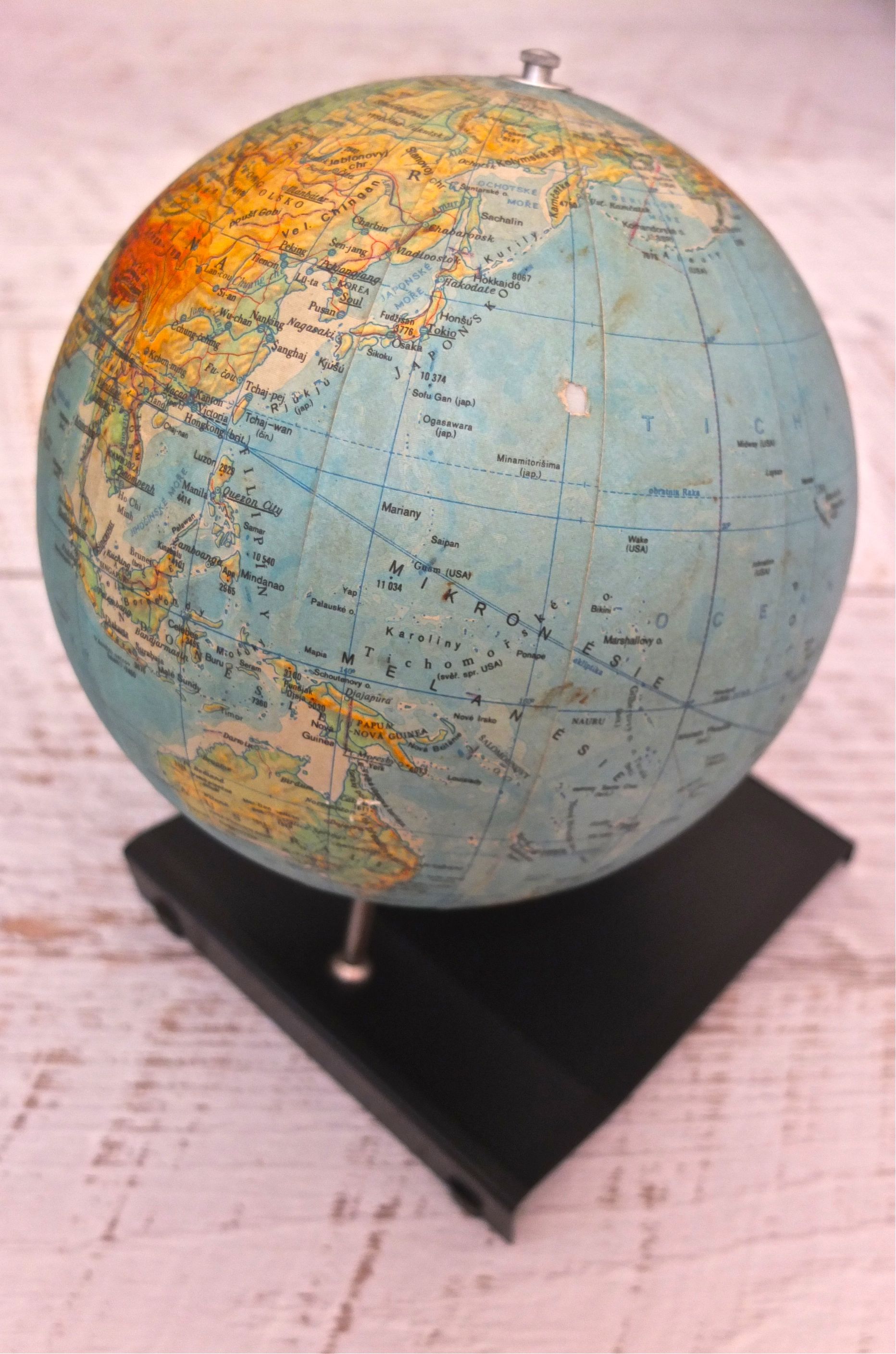 globe terrestre novu svet slavia vintage