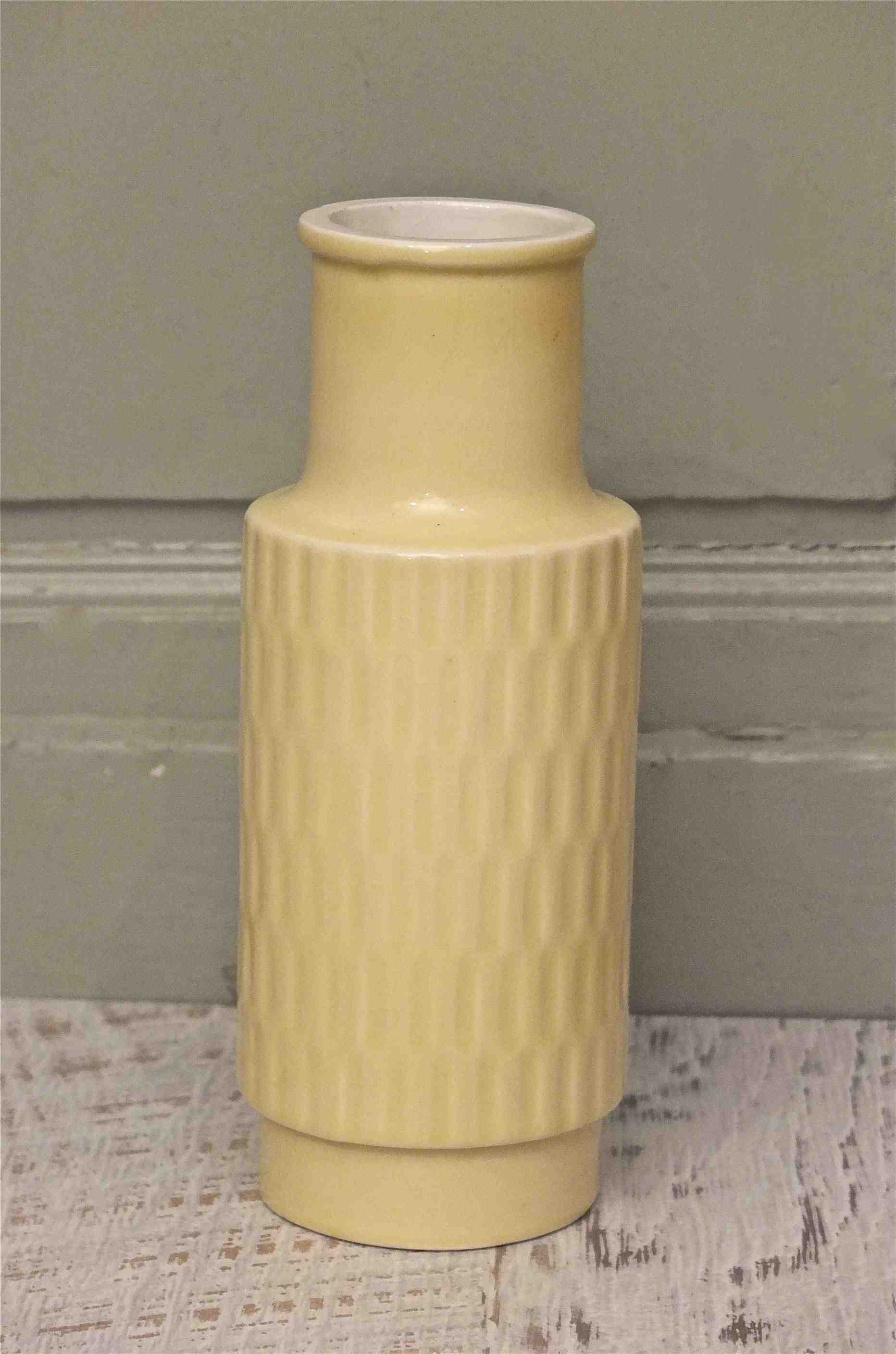 Slavia Vintage vase en porcelaine des annees 60 tchecoslovaque "Vanilla"