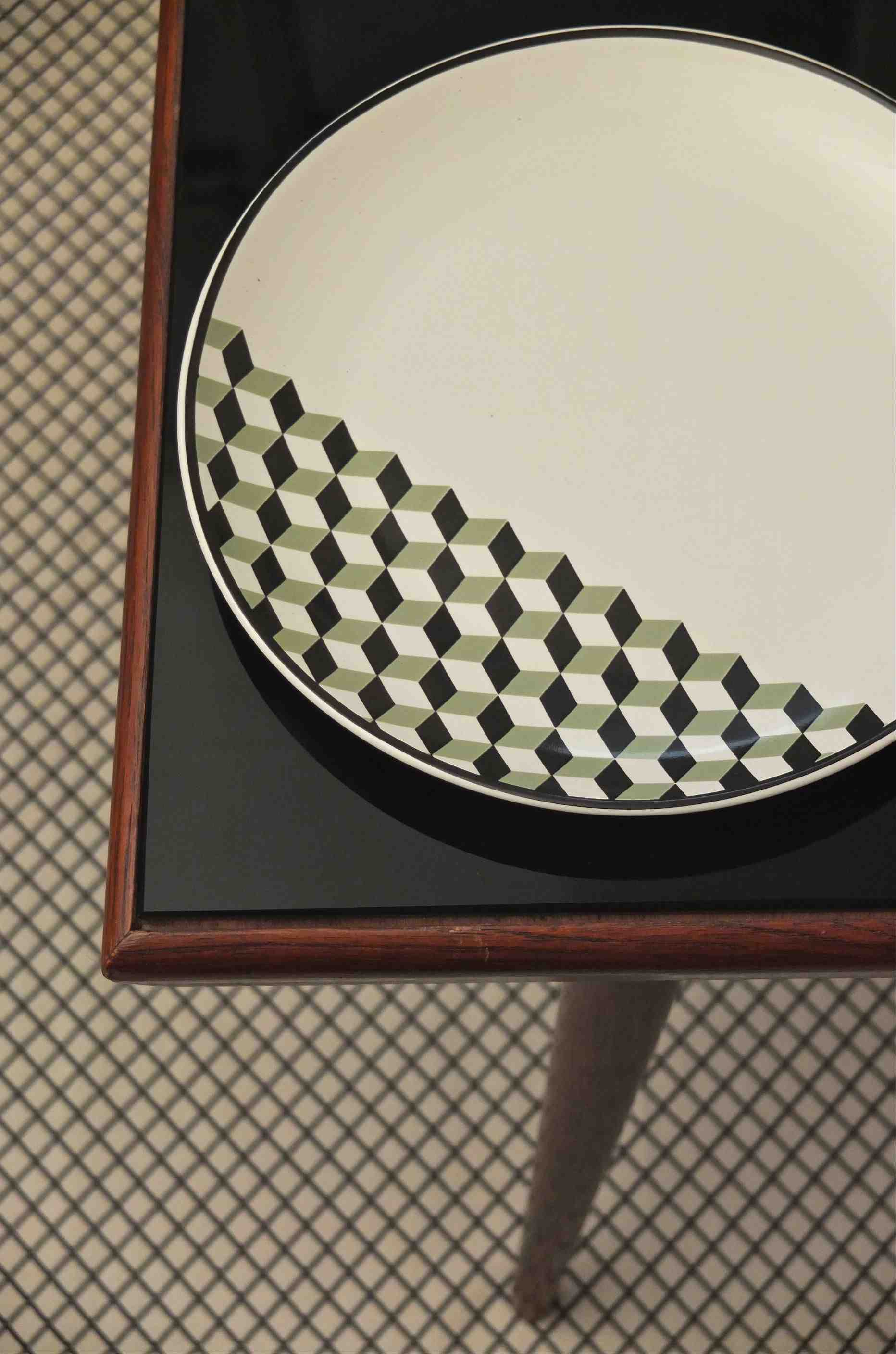 Slavia Vintage table basse vintage en bois et verre noir des années 60 tchèque modèle "B58"  photo