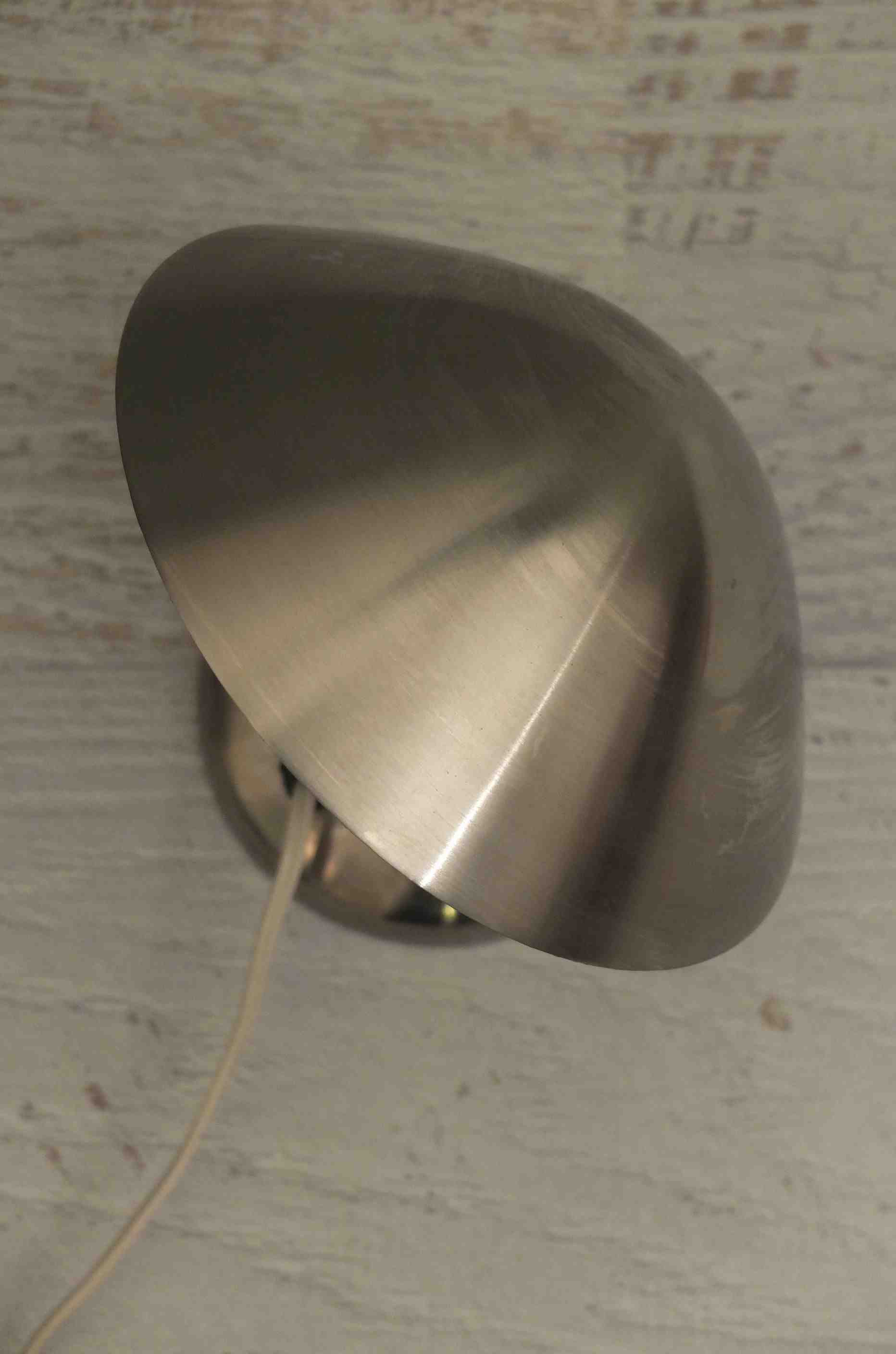 Slavia Vintage lampe chromee des annees 40 style art deco "Hayworth" chapeau 