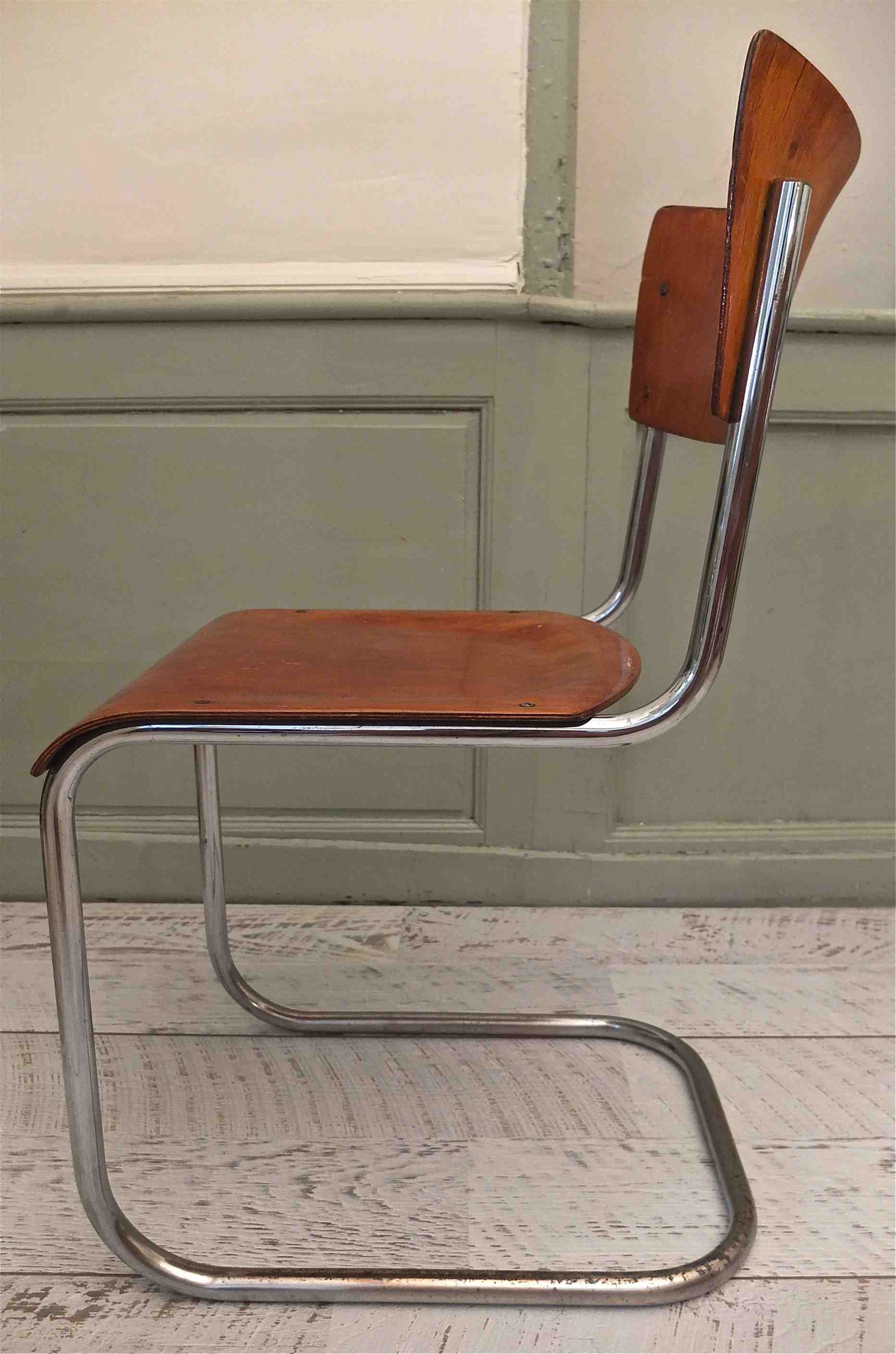 Slavia vintage chaise Thonet modèle Mart Stam 1931