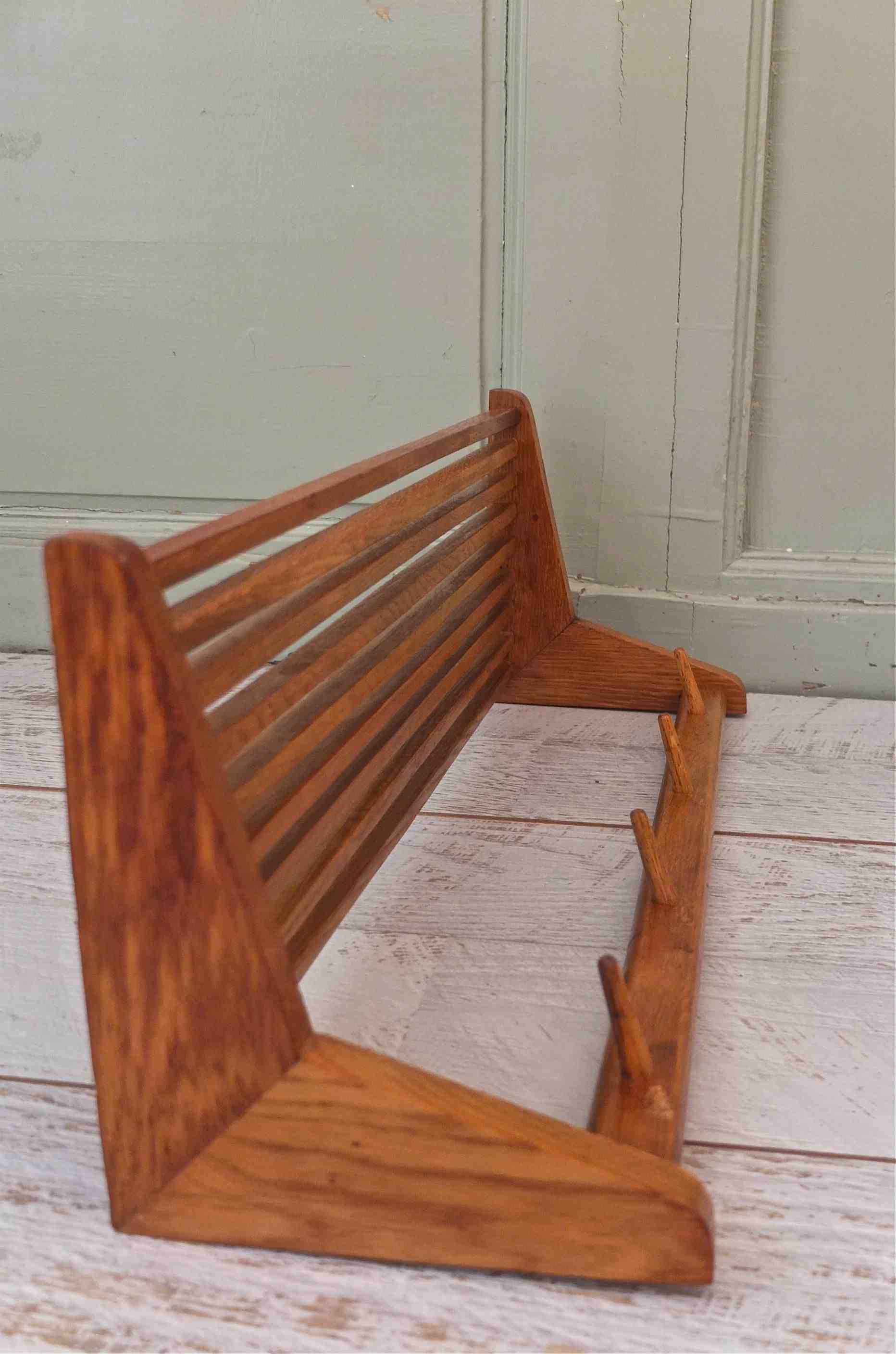 Slavia Vintage porte-manteaux en bois des années 60 photo angle