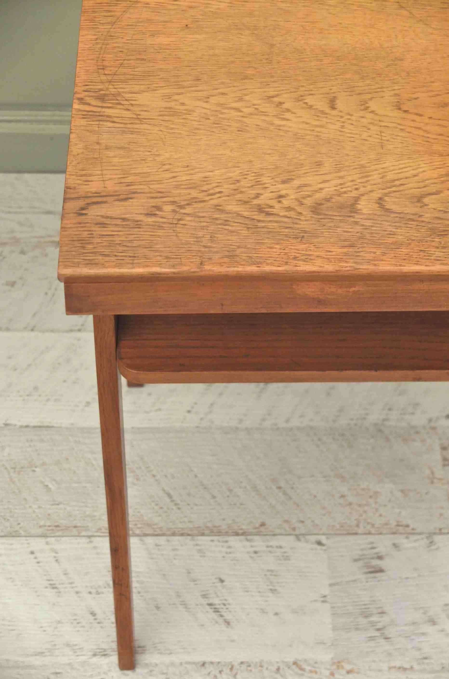 petite table bois pieds compas annees 60 "Angular" Slavia Vintage 3