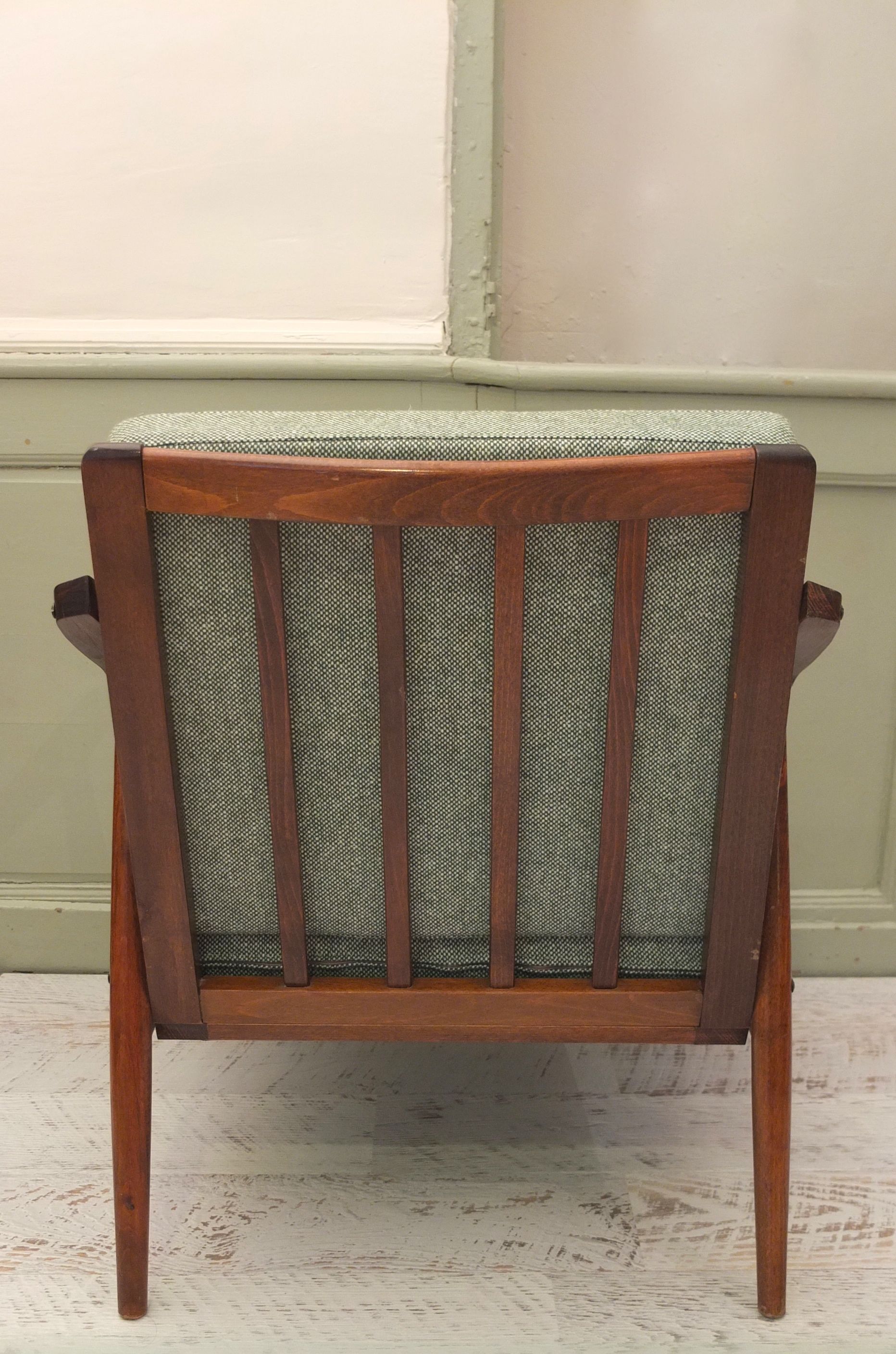 fauteuil scandinave vintage "Gotland" annnes 50 slavia vintage 10