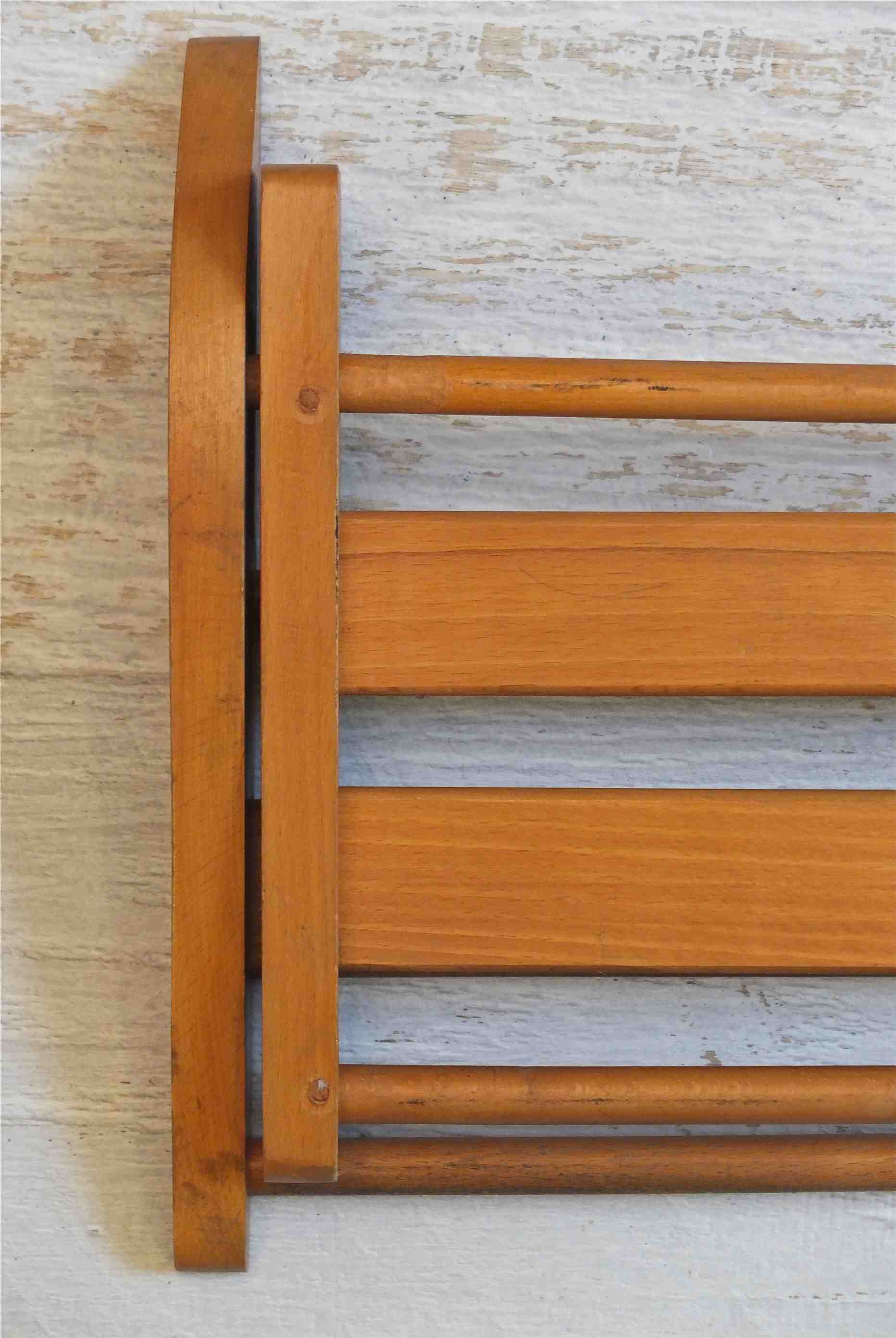 Slavia Vintage etagere en bois vintage rabattable "Road Trip" 1