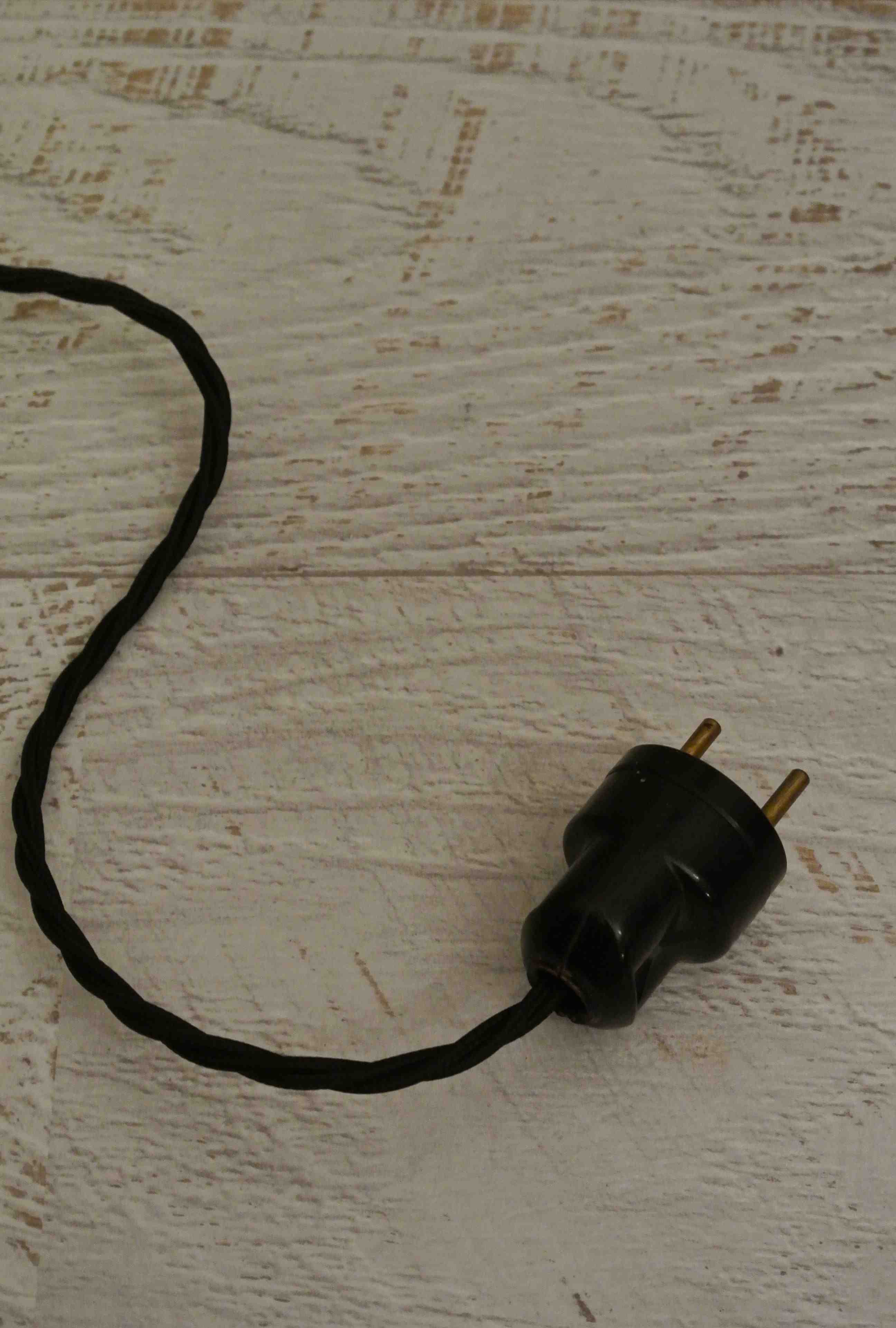 Slavia Vintage petite lampe chromée années 40 "MGM" câble