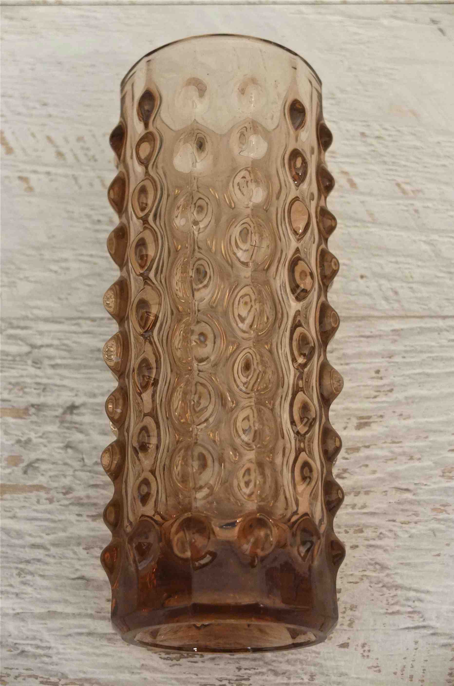 vase en verre tchécoslovaque de style Bruxelles 58 Slavia Vintage 10 "Octopus"