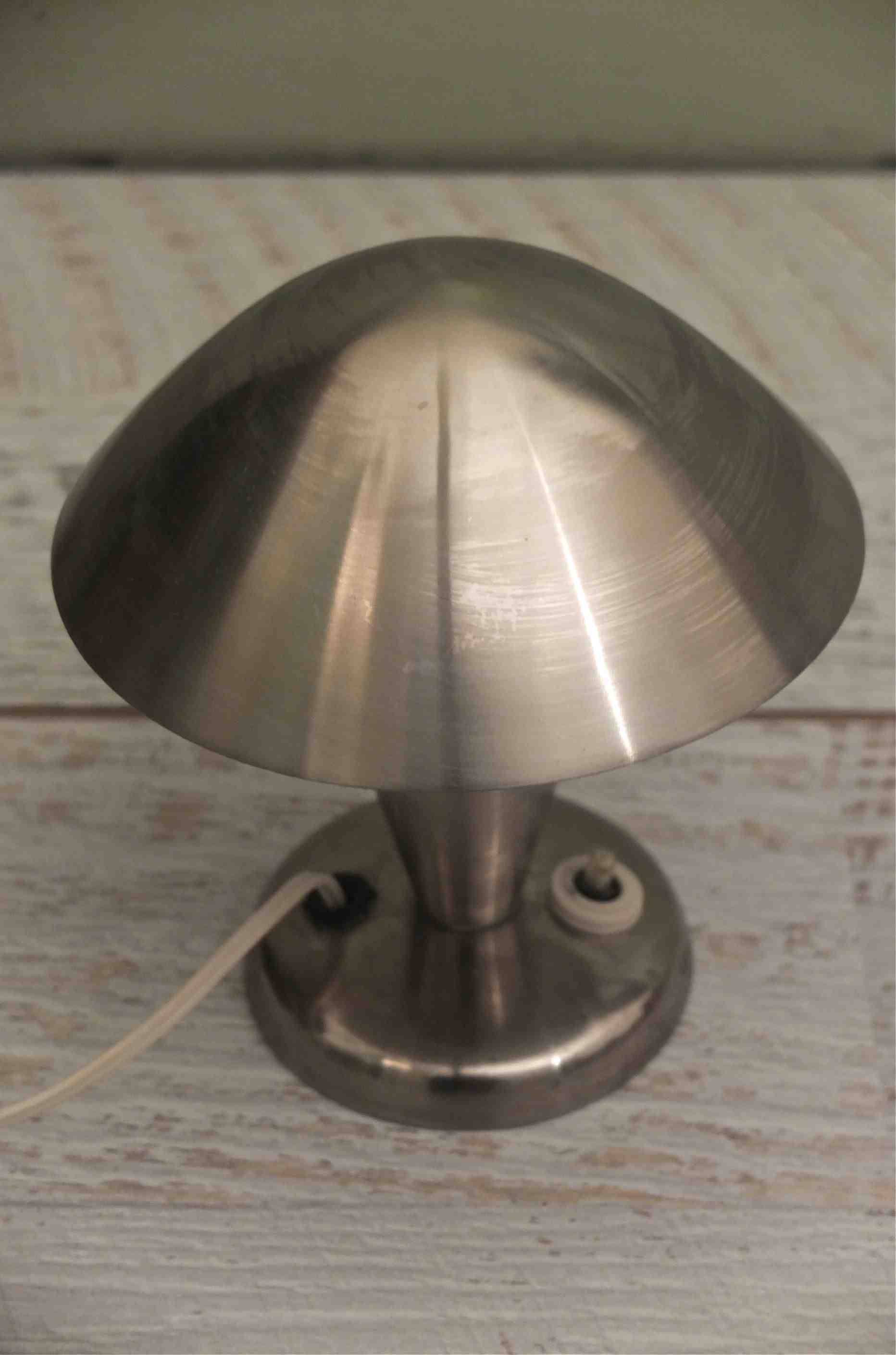 Slavia Vintage lampe chromee des annees 40 lignes art deco "Hayworth"