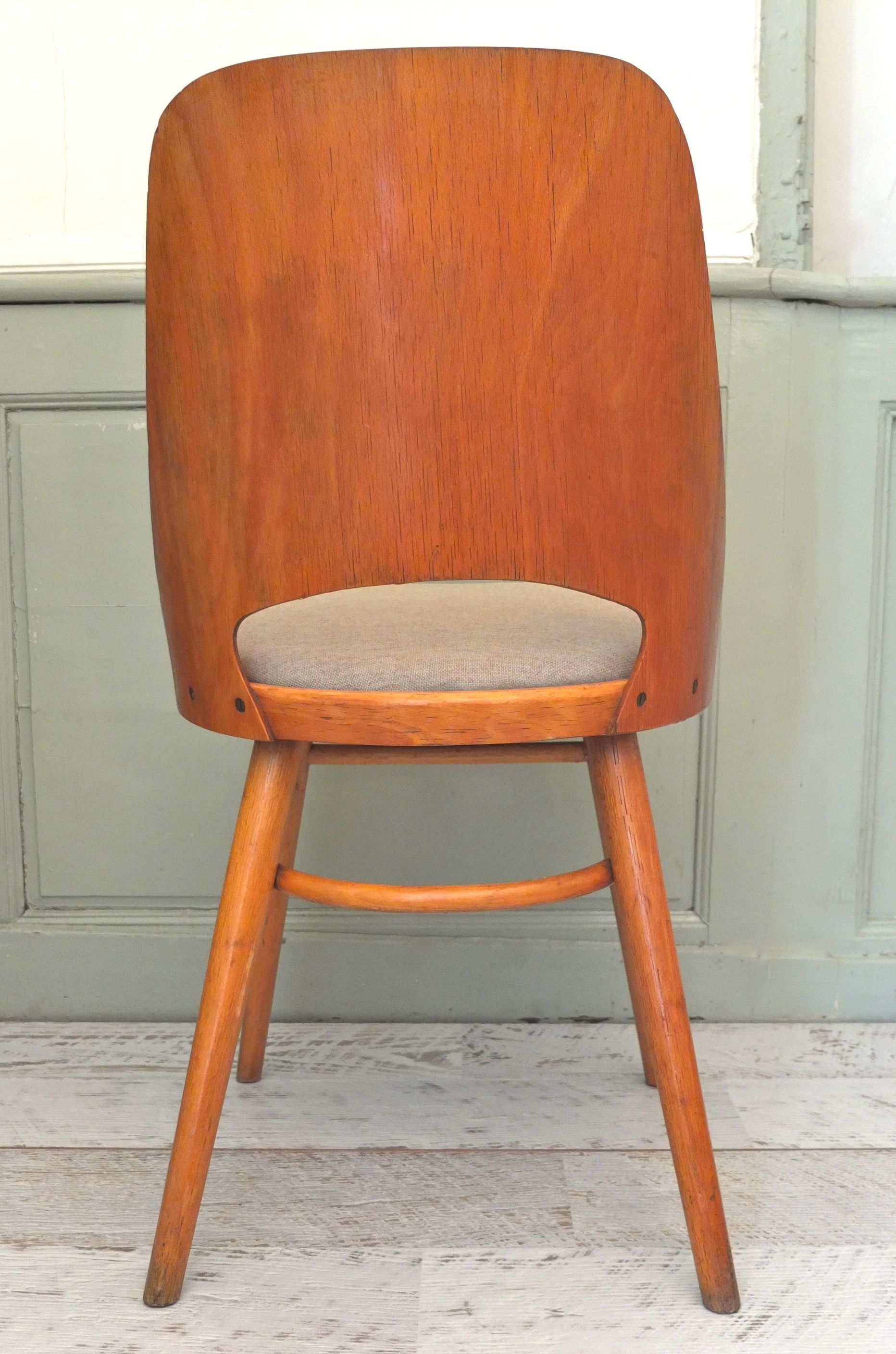 Slavia Vintage chaise en bois courbe Arco 4 