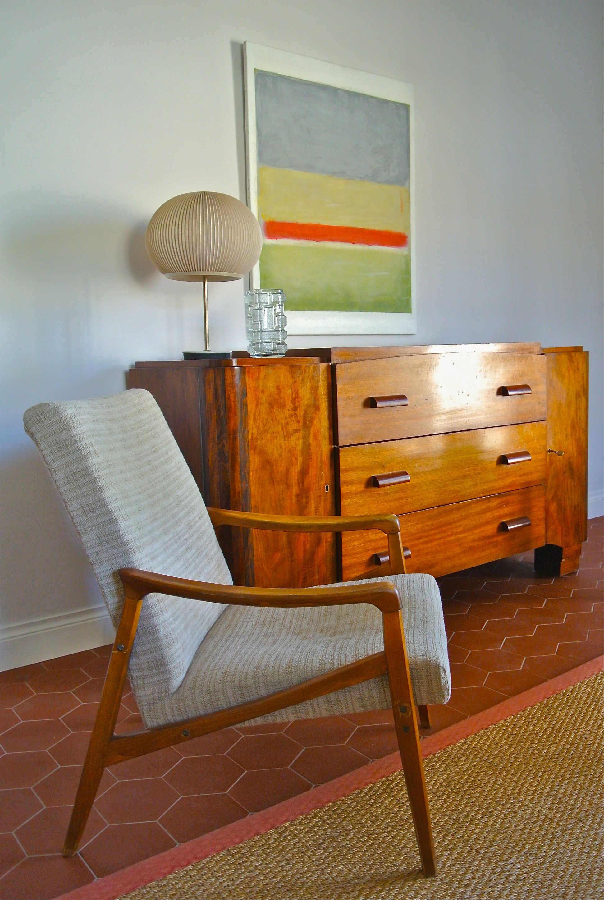 Slavia Vintage fauteuil des années 50 de style scandinave modèle Nyborg