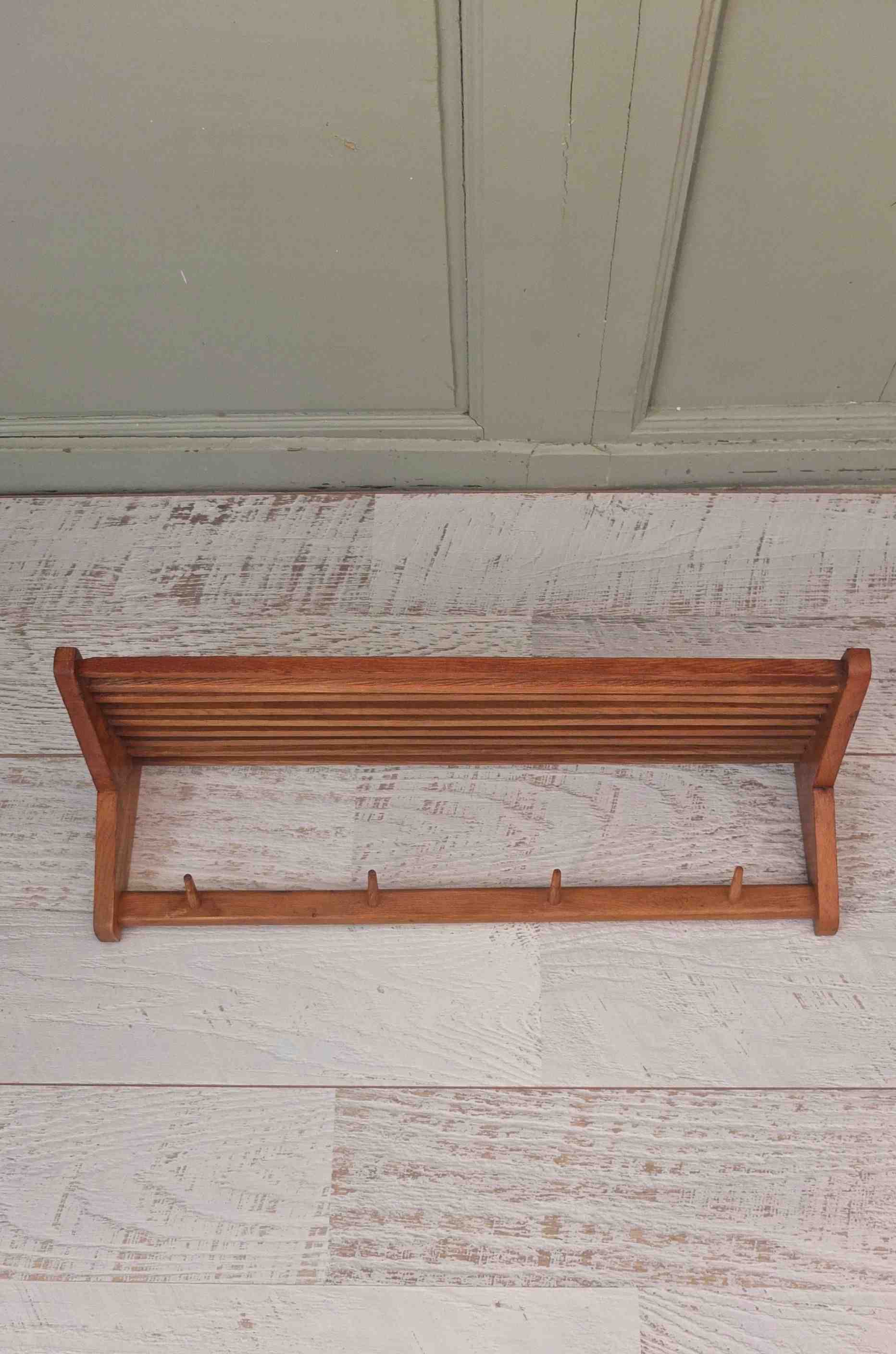 Slavia Vintage porte-manteaux en bois des années 60 "Kaaba" 