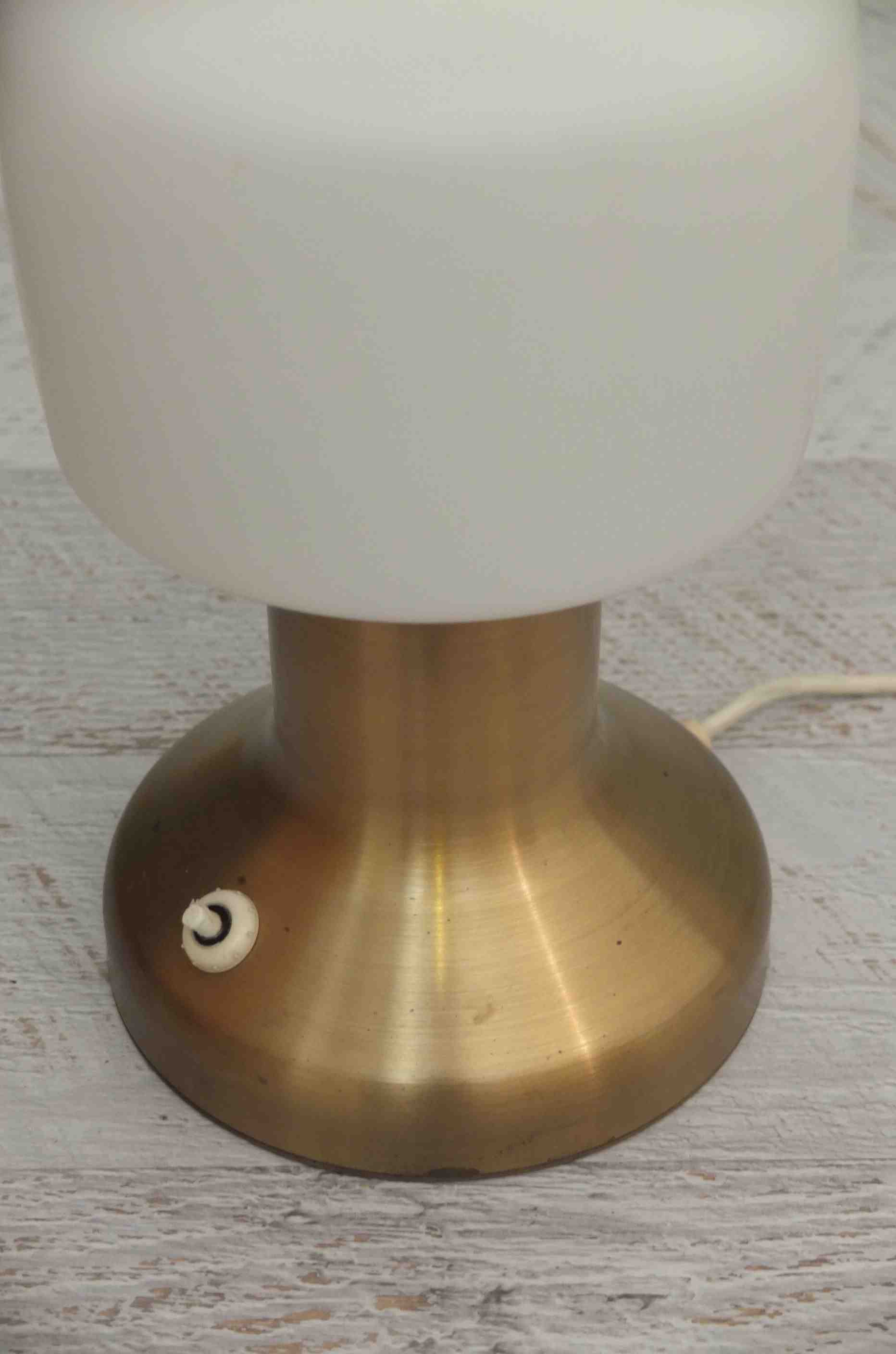 Slavia Vintage lampe doree des années 70 "Hotel Praha" 5