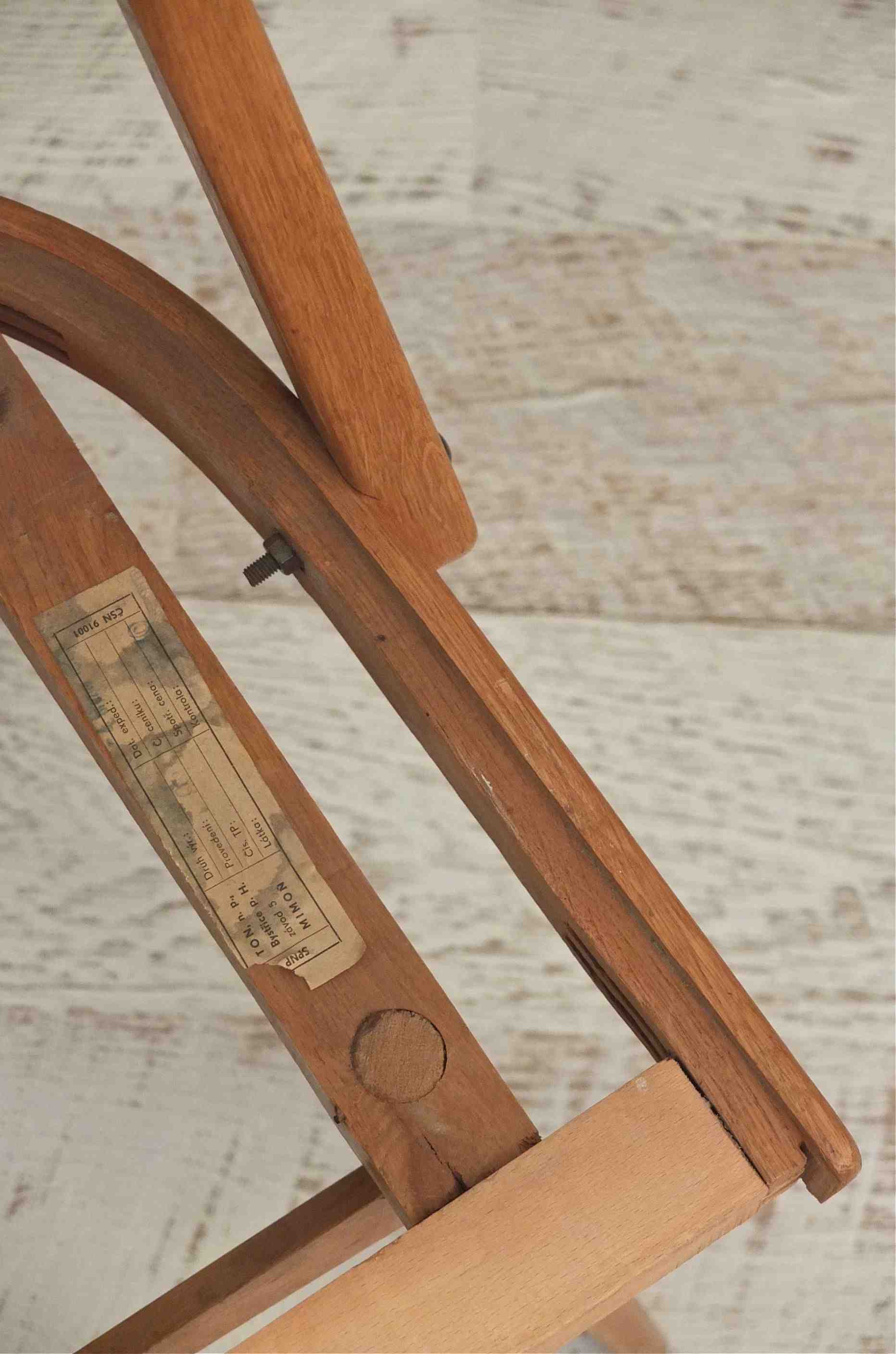 chaise Ton Baltique Slavia Vintage