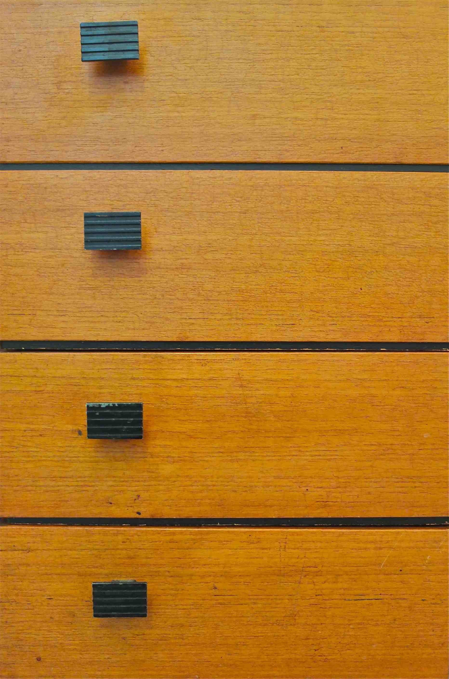 Slavia Vintage commode des années 60 piètement métal noir "Echec et mat" photo 4