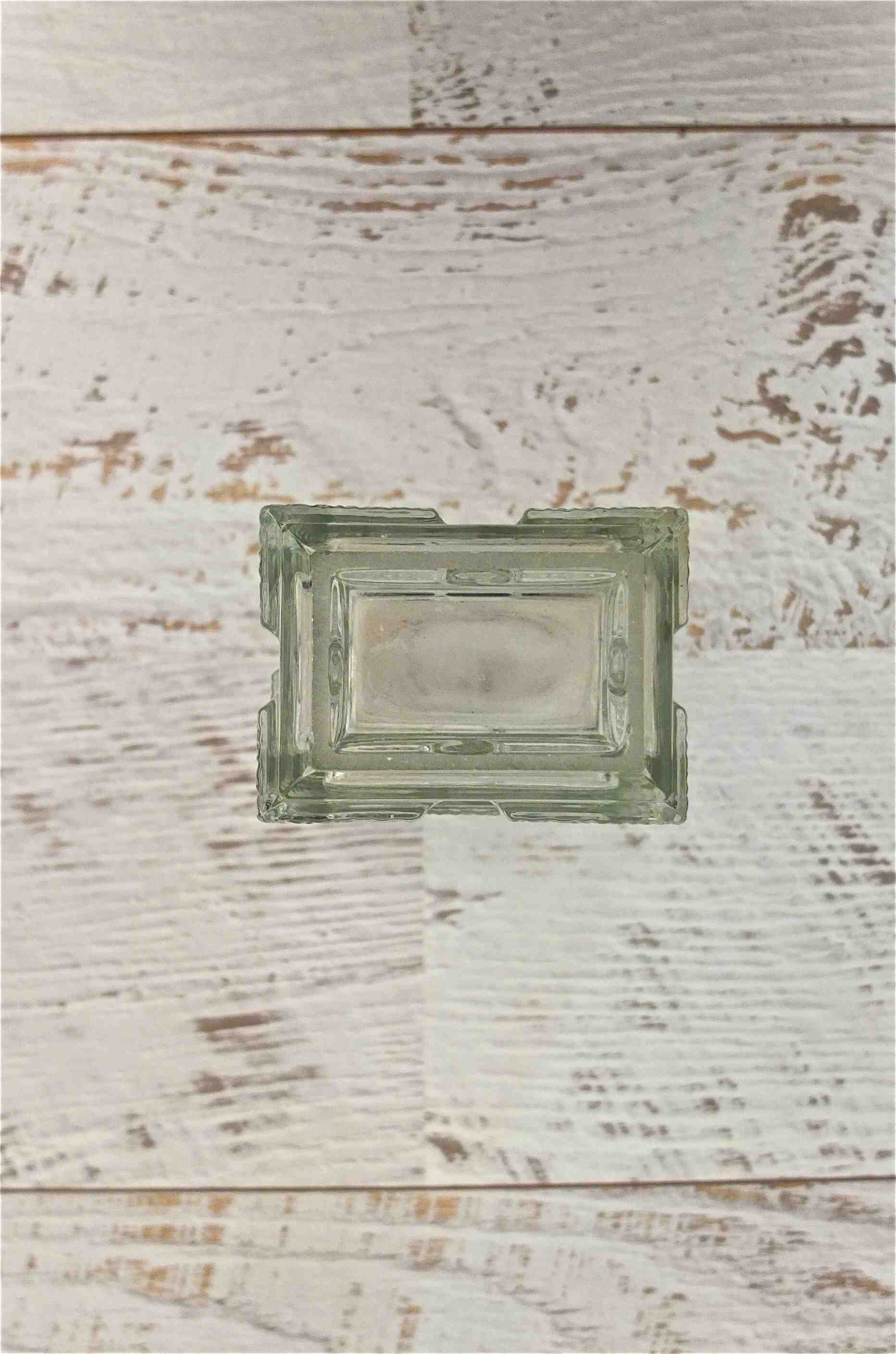 Slavia vintage vue base vase en verre tchèque des années 60 Kubista