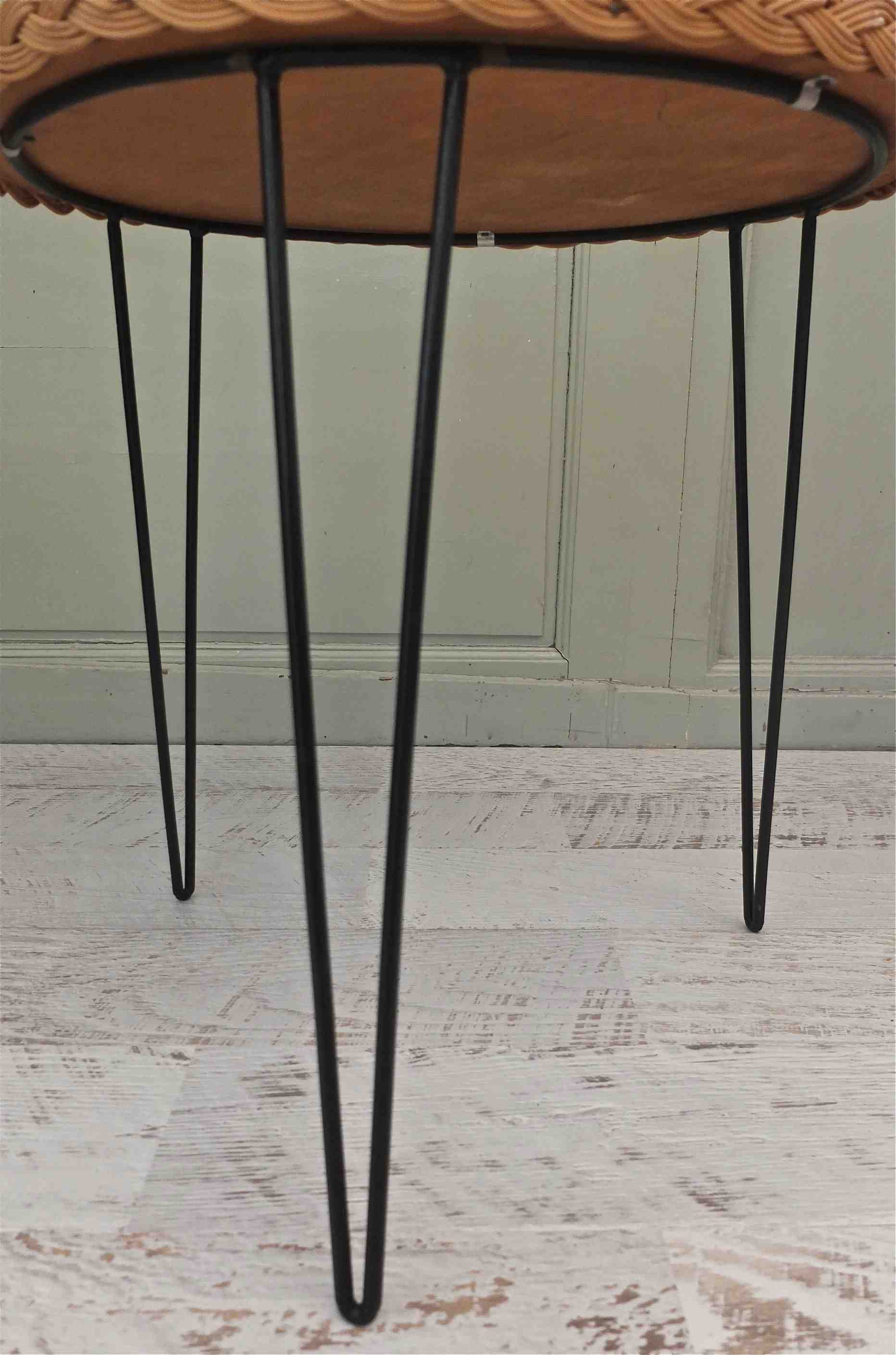 Slavia vintage détail guéridon vintage 60's modèle Seberg