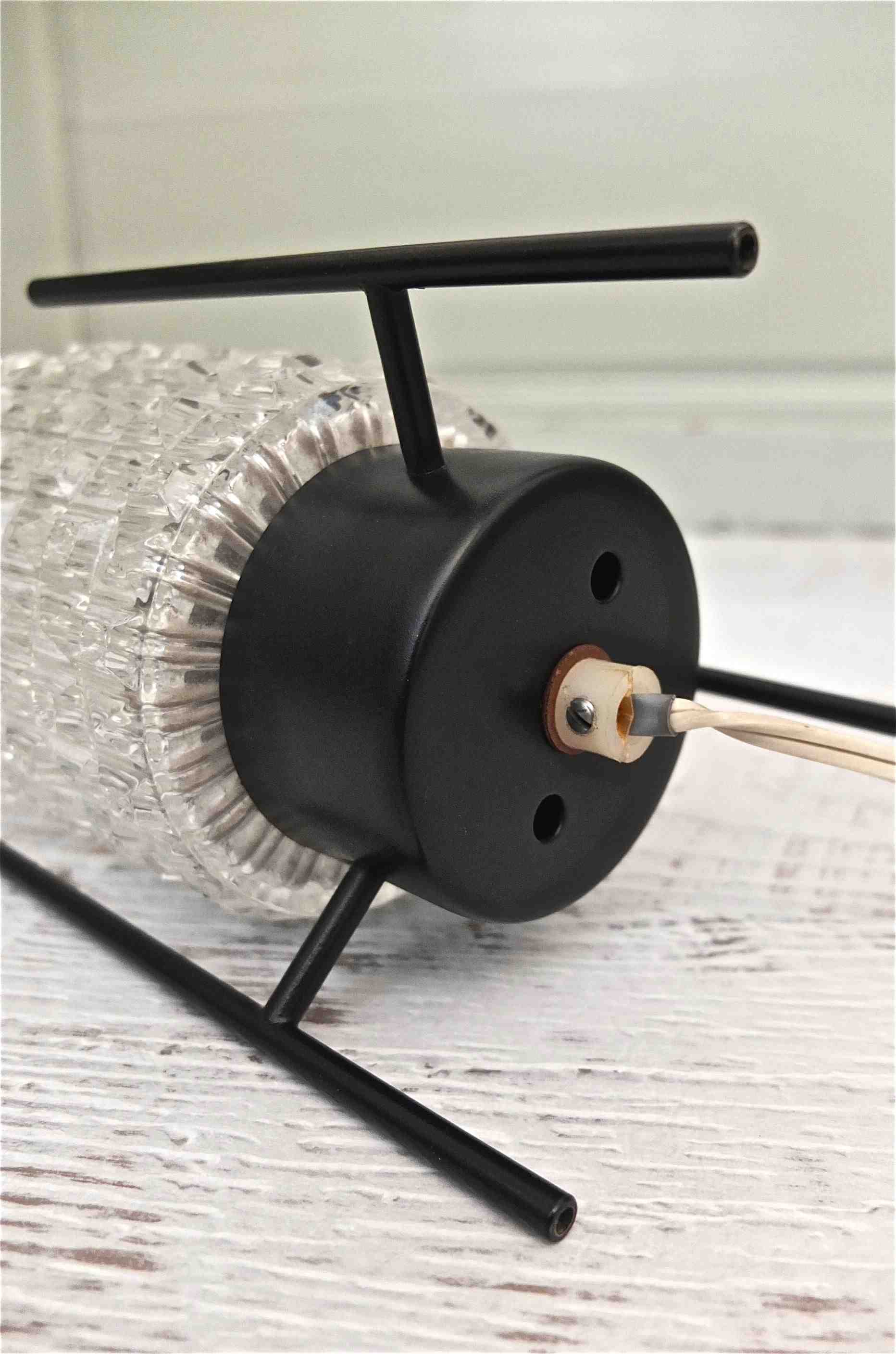 Slavia vintage base lampe tchèque des années 60 Spoutnik