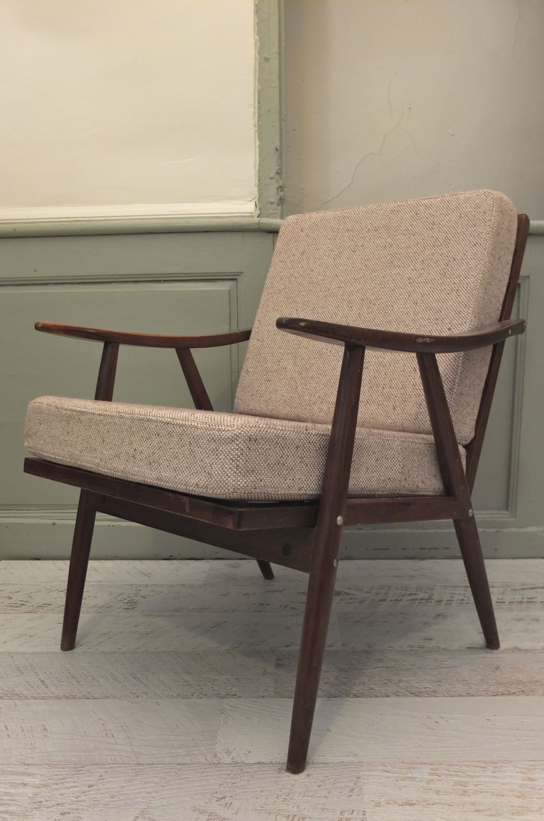fauteuil de style scandinave moka