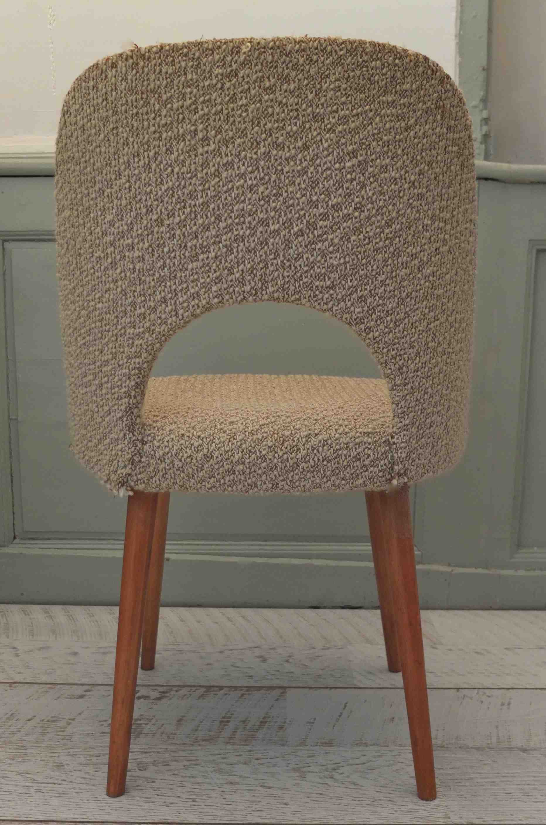 fauteuil en bois courbe ivoire 2 3