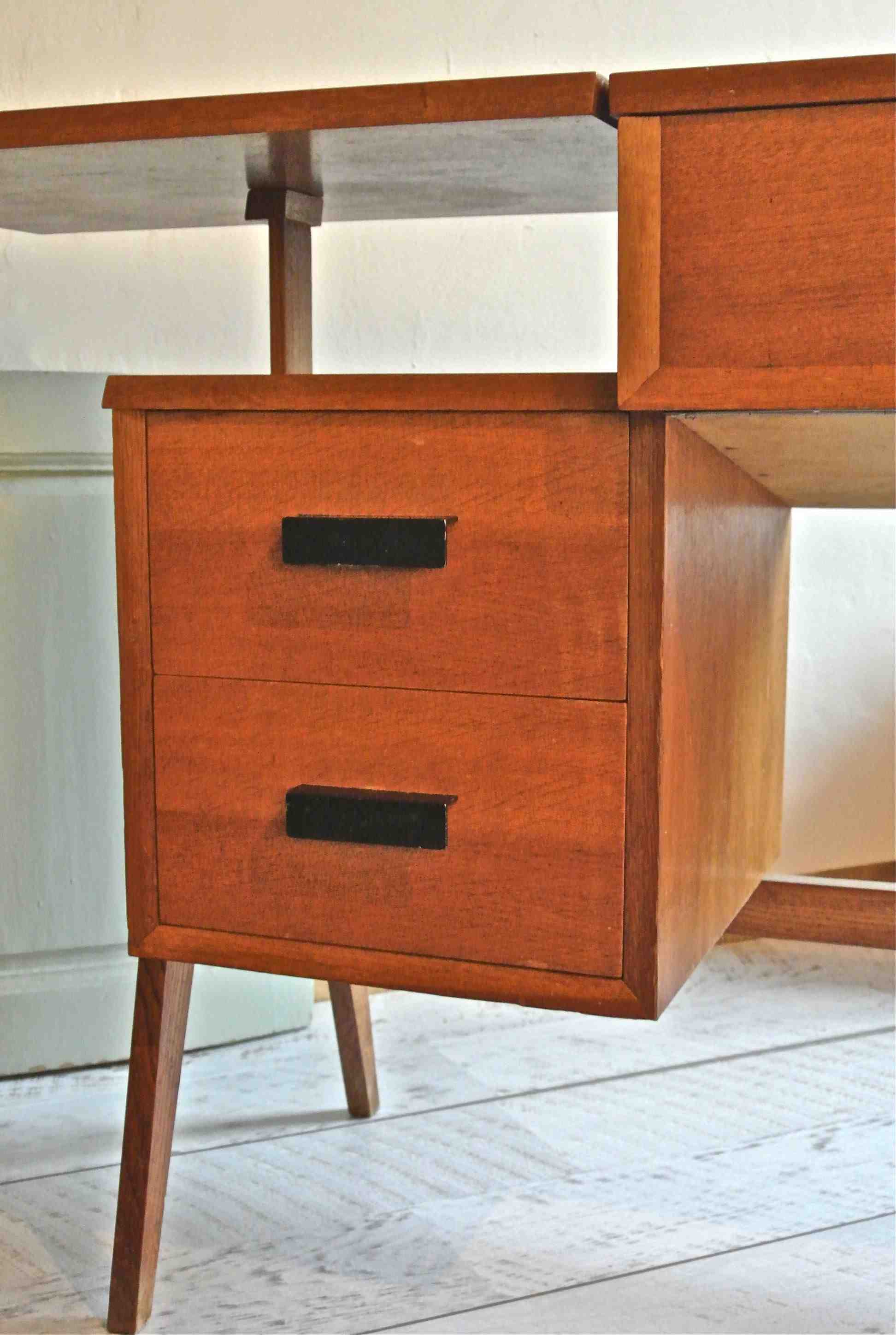 Slavia Vintage caisson tiroirs bureau des années 50 modèle vintage "Décalé"
