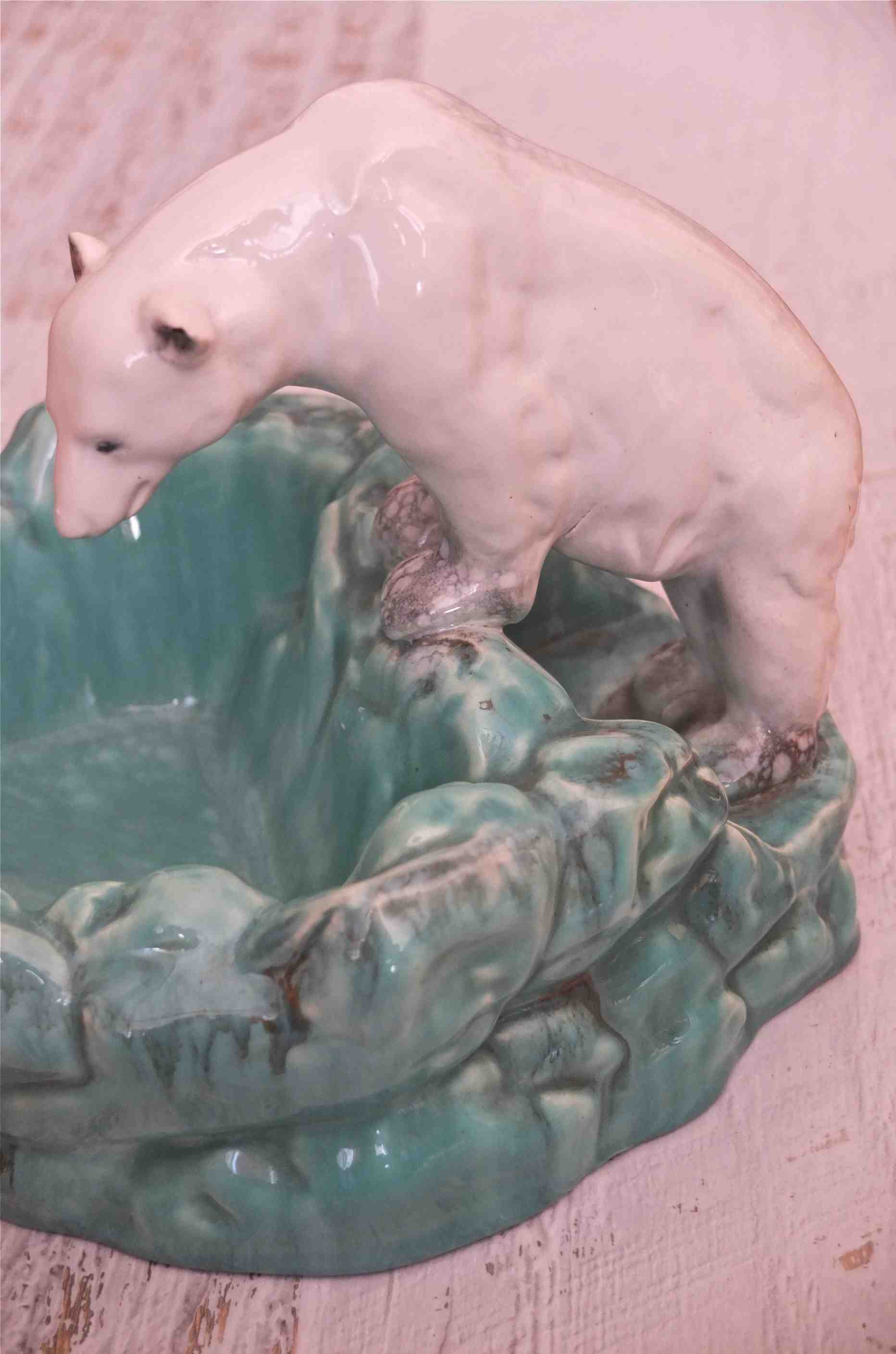 Slavia Vintage vide-poche en ceramique des annees 60  modele "Eskimo"