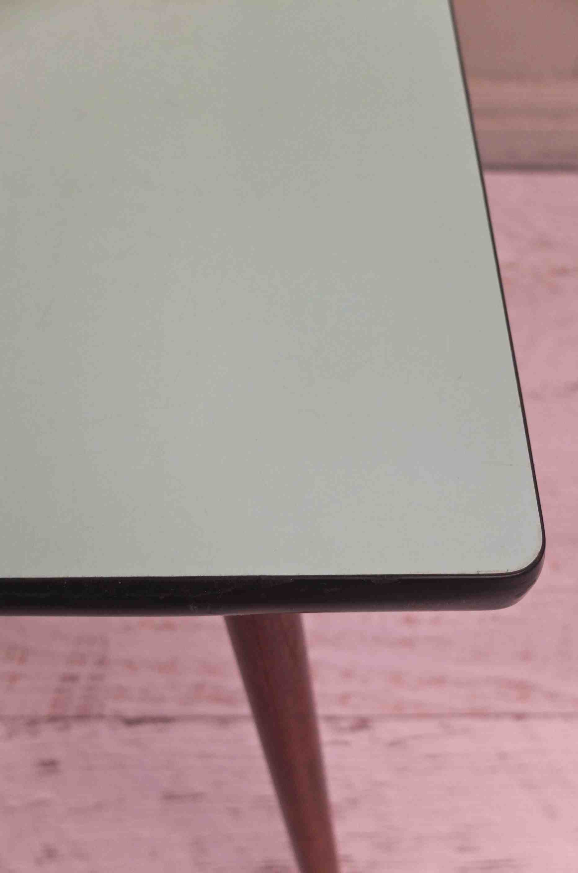 Slavia vintage angle table des années 60 modèle vintage modèle "Blue lagoon"