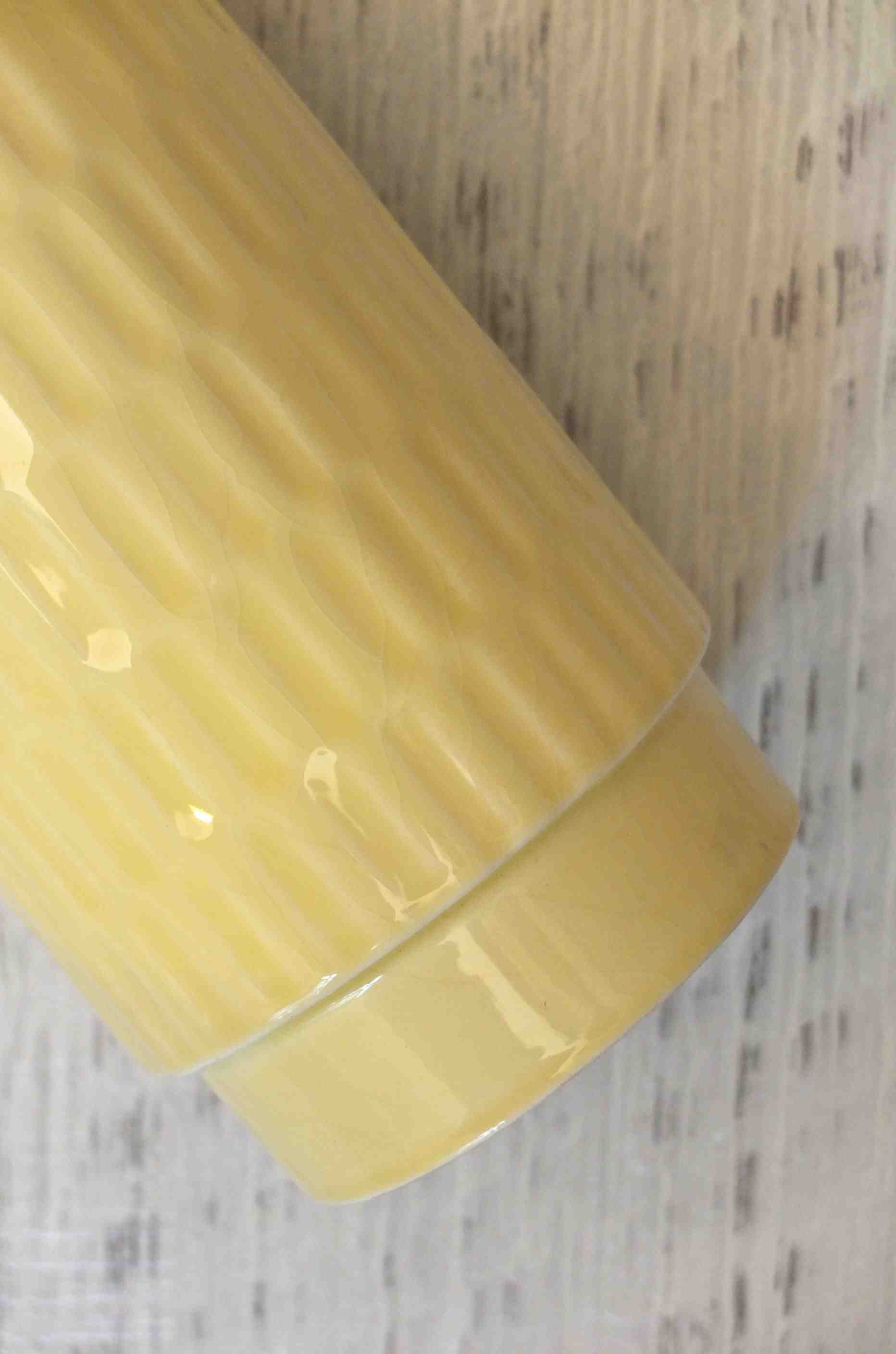 Slavia Vintage vase en porcelaine des annees 60 tchecoslovaque "Vanilla" detail motifs