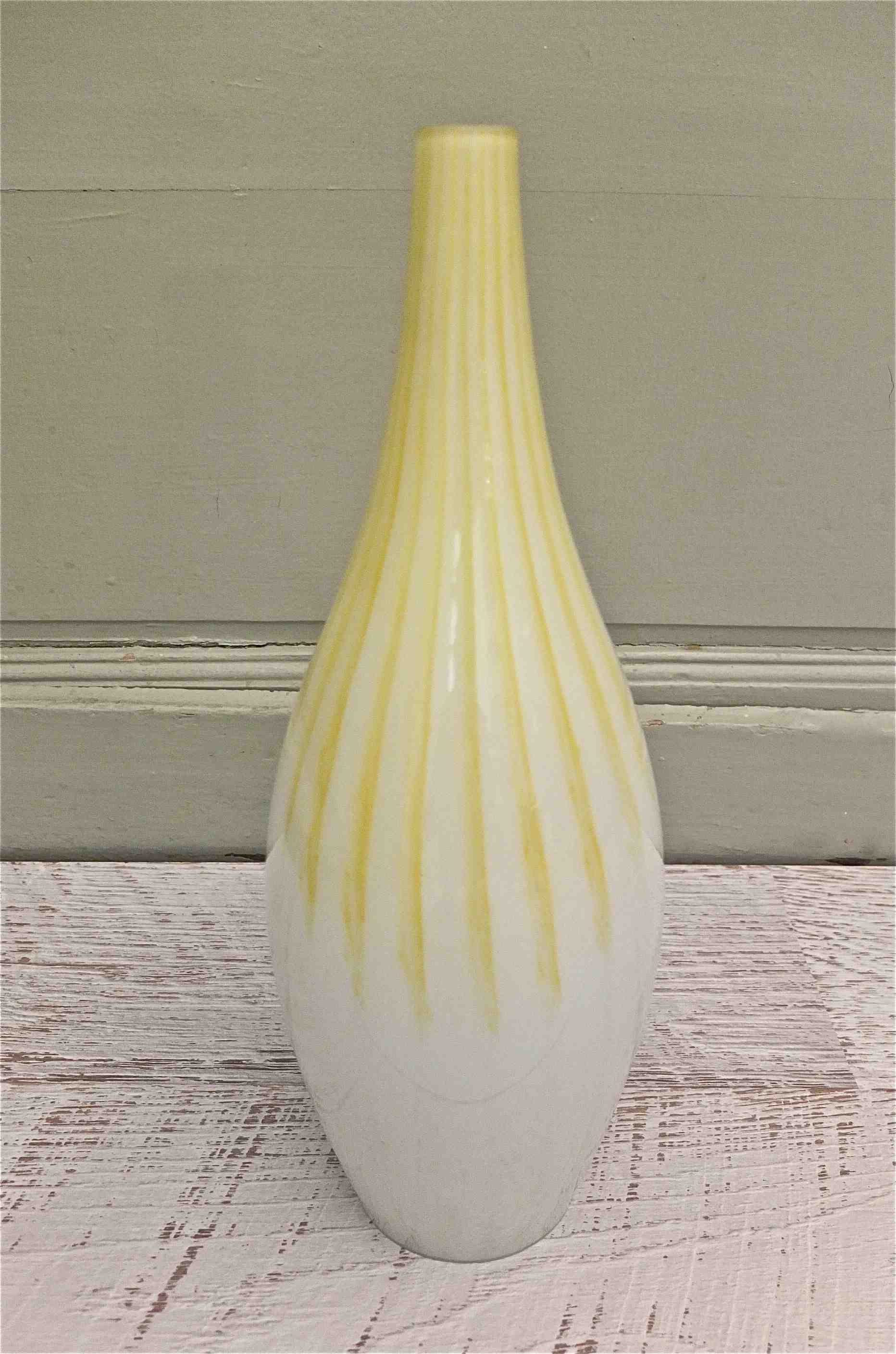 Slavia Vintage suspension en verre jaune style Bruxelles 58 "Lemon"
