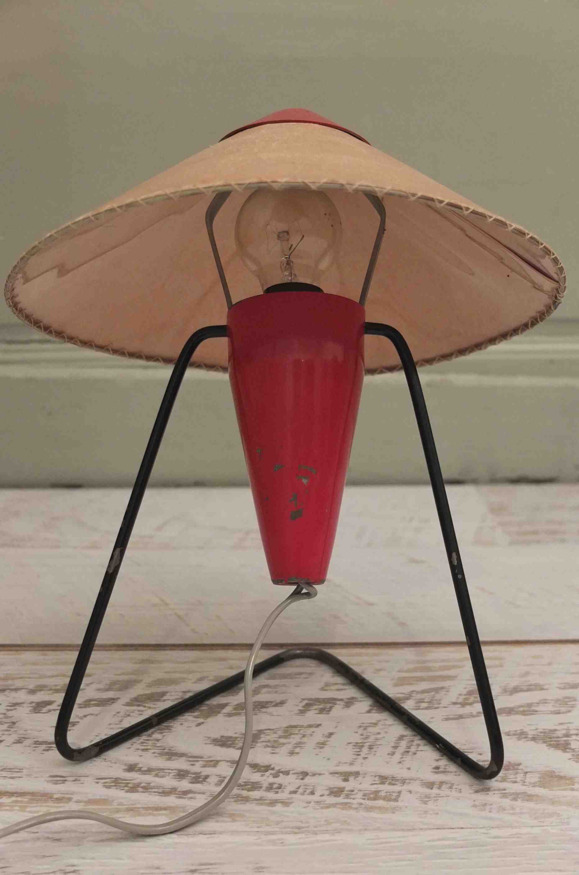 Slavia Vintage lampe vintage des années 50 "Honolulu" photo pied