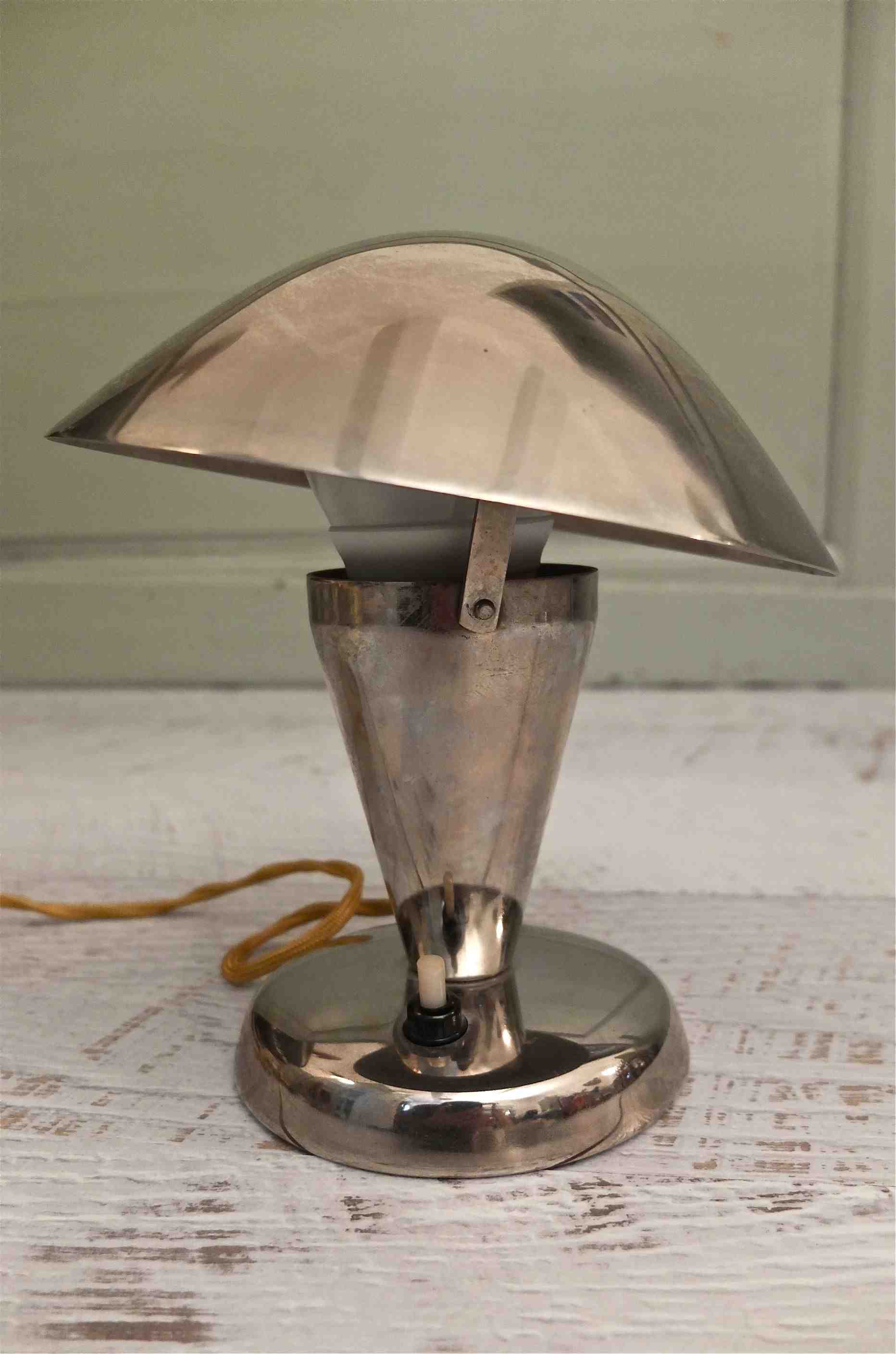 Slavia vintage lampe chromée des années 20 Fitzgerald 