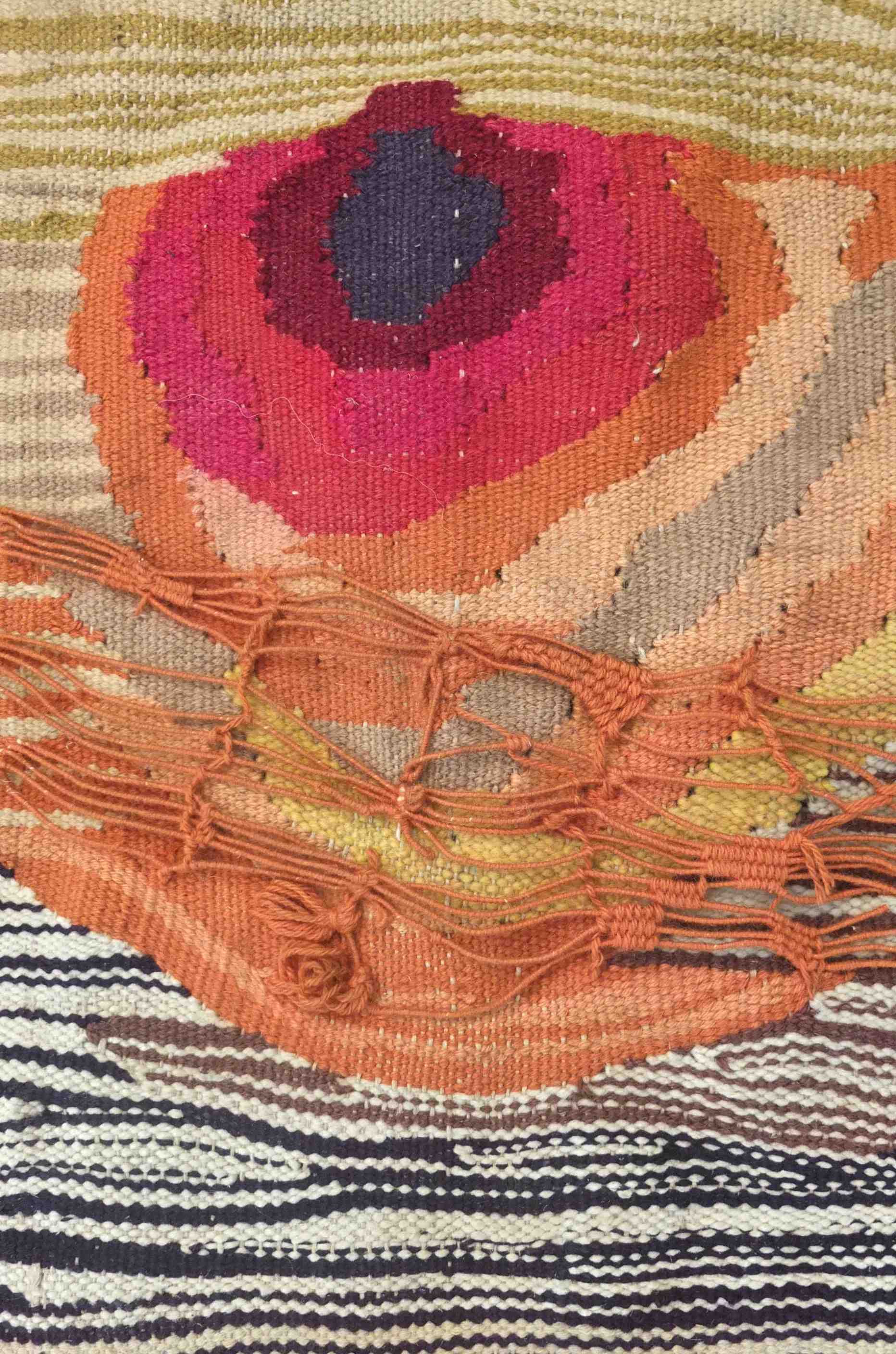 Slavia Vintage motif tapis mural des années 70 folk artisanal modèle "Joan"