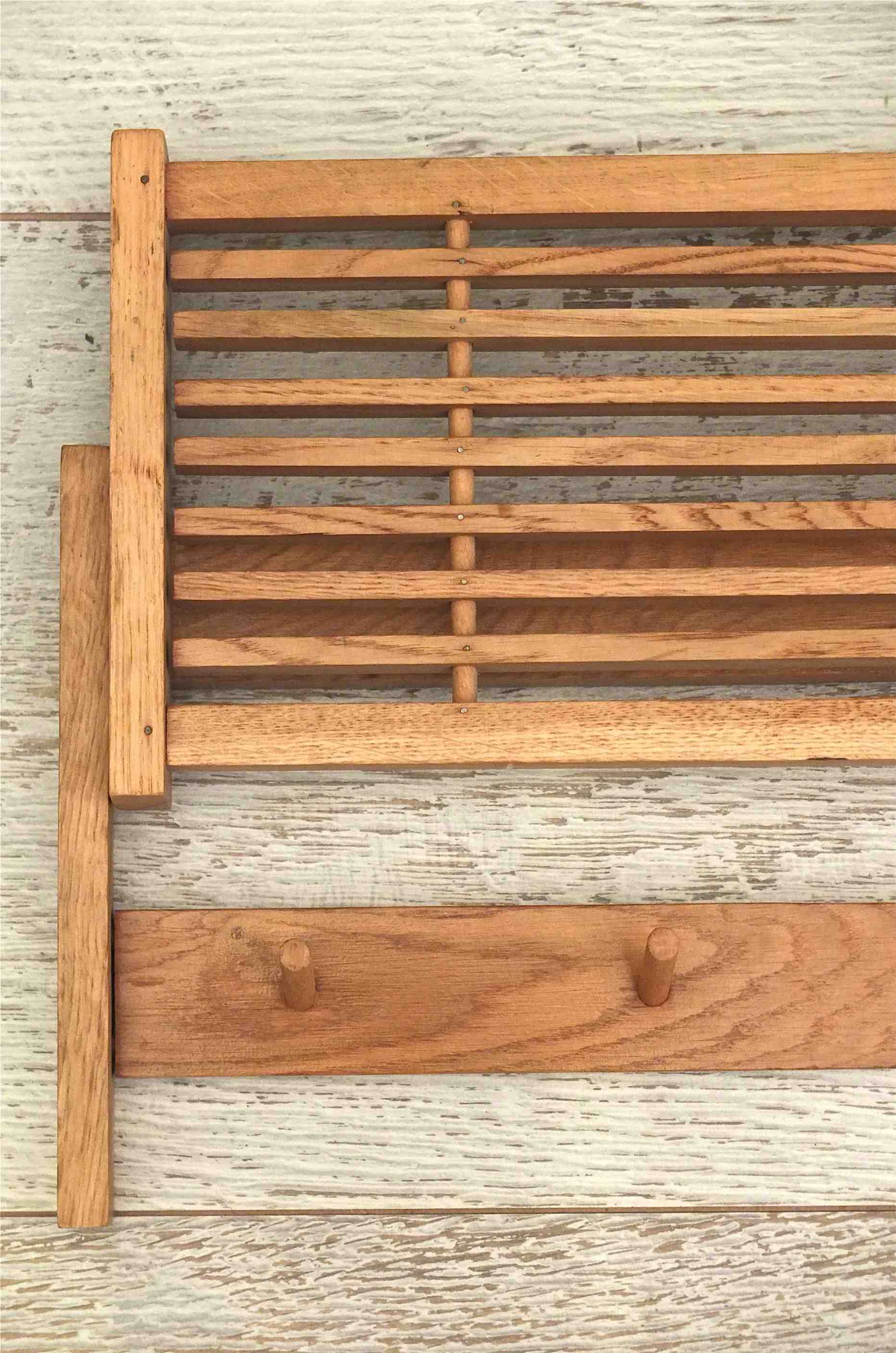 etagere en bois vintage des annees 60 "Road trip" Slavia Vintage