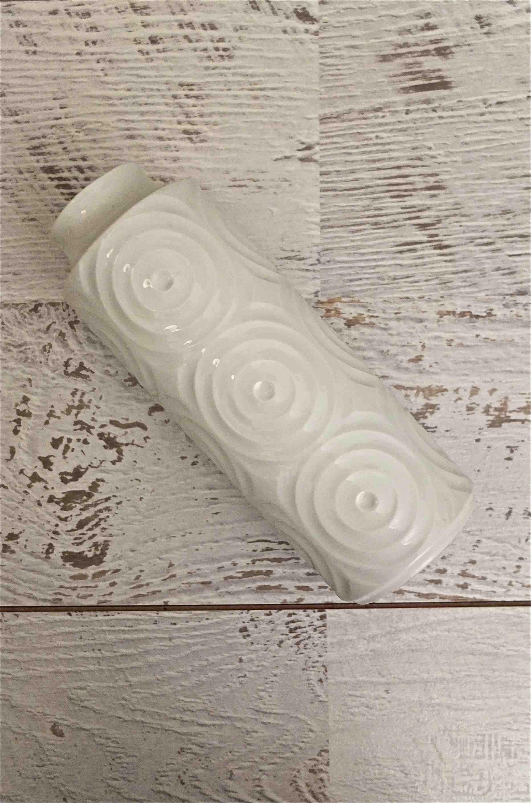 Slavia vintage vase blanc allemand Ulma années 60