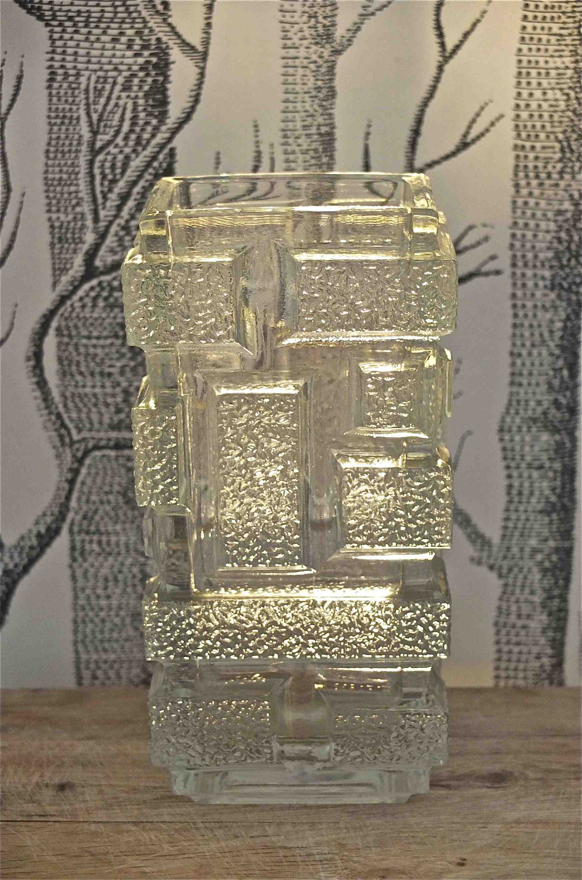 Slavia Vintage vase Kubista composition