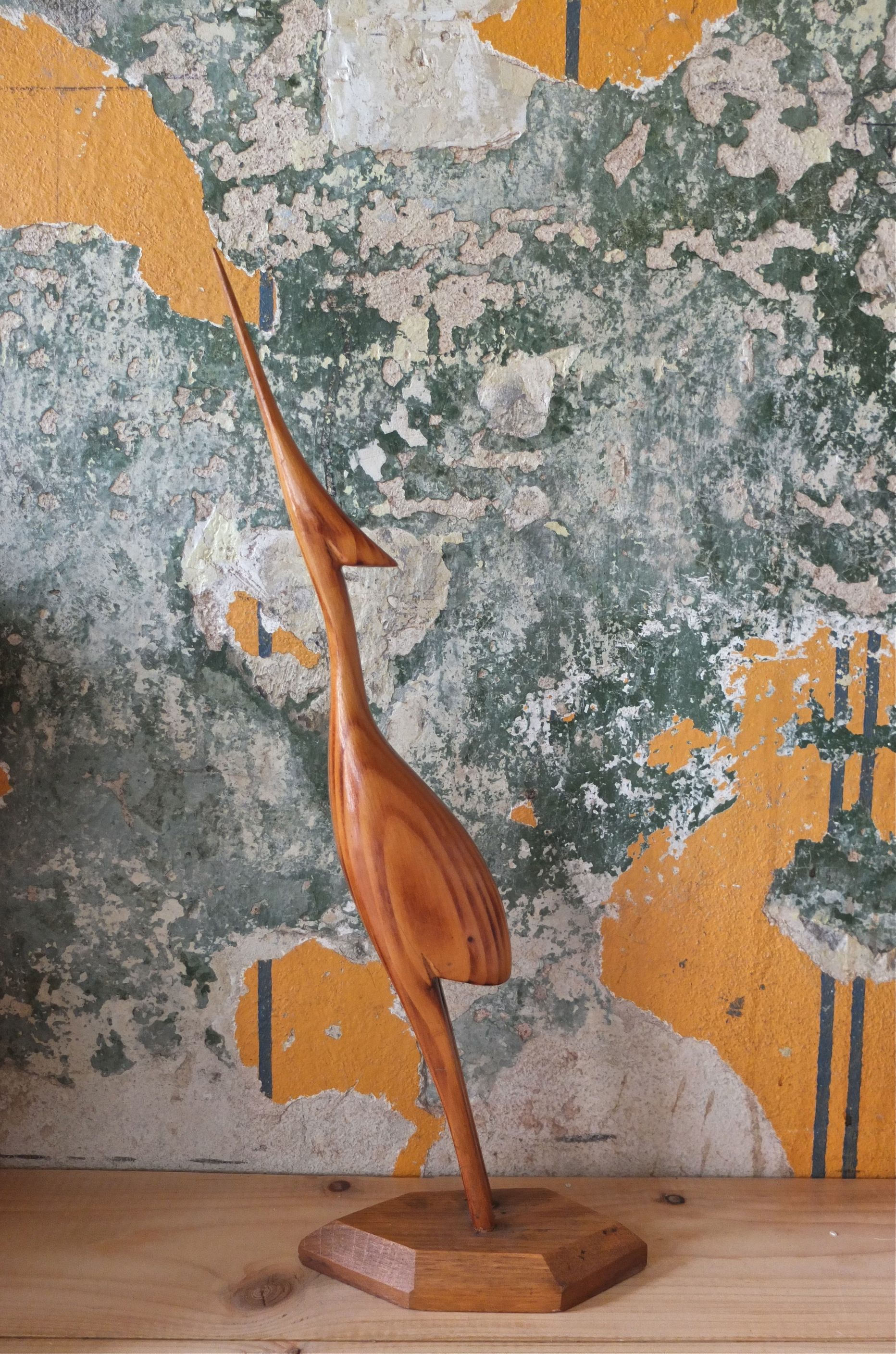 figurine_en_bois_annees_soixante_heron_slavia_vintage