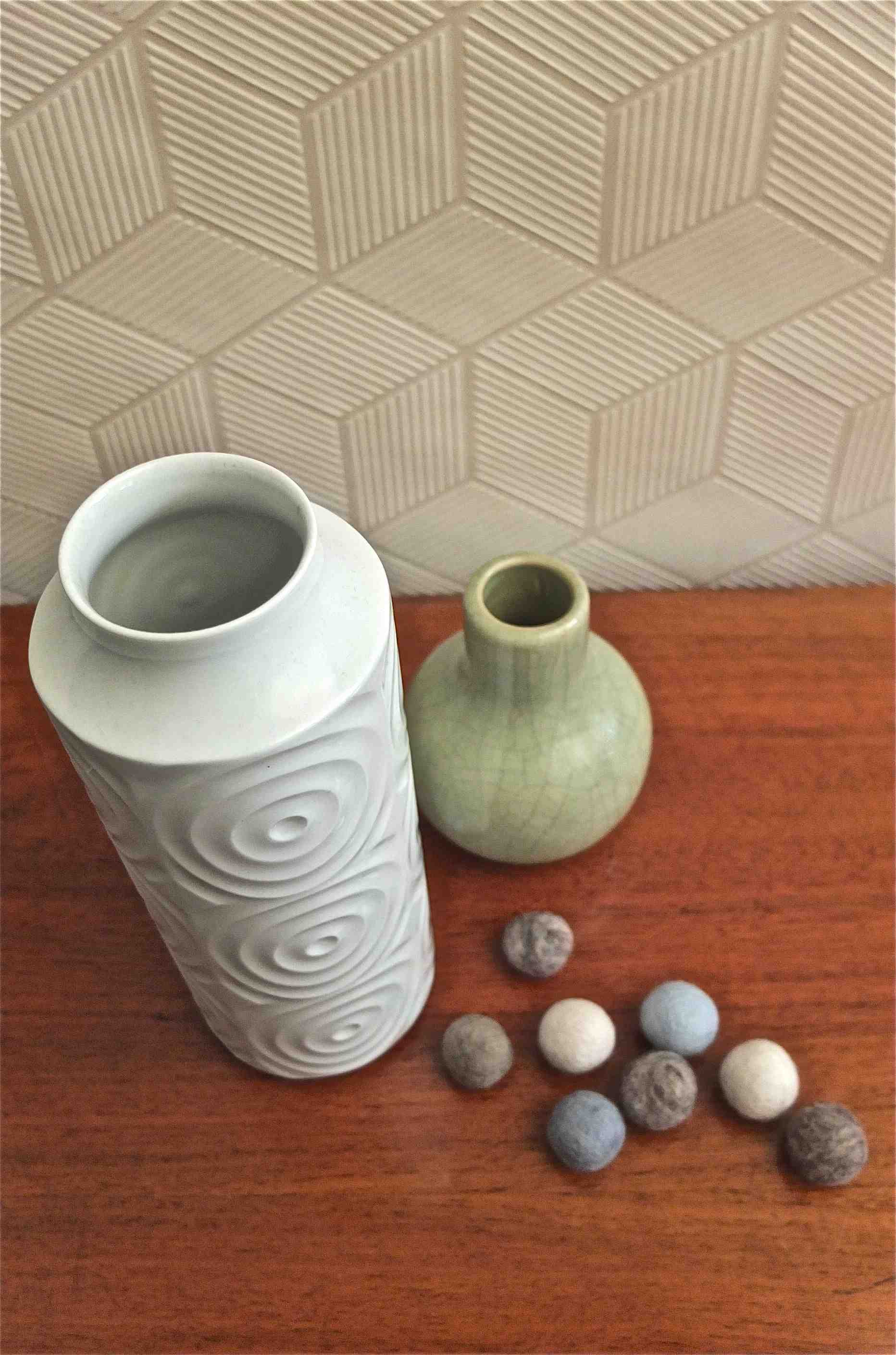 Slavia vintage vase Ulma années 60